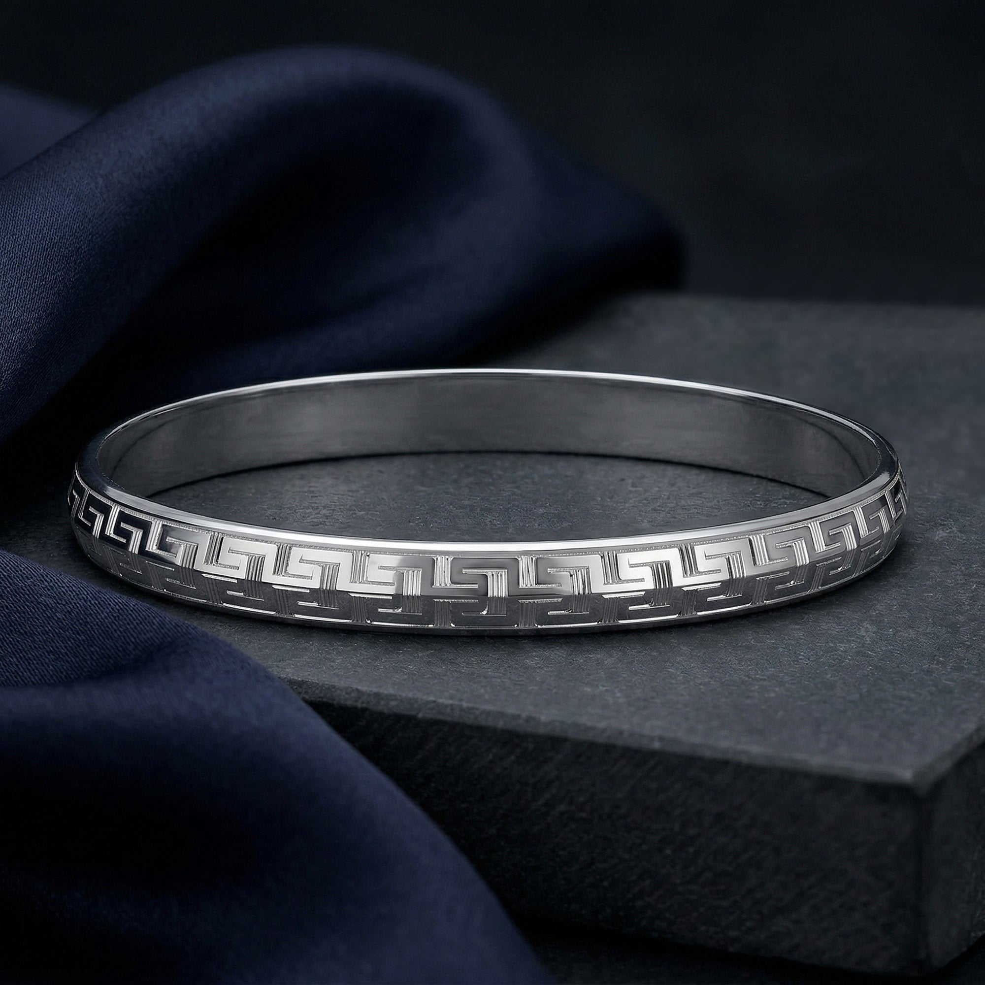 Greek Key Men's Kada