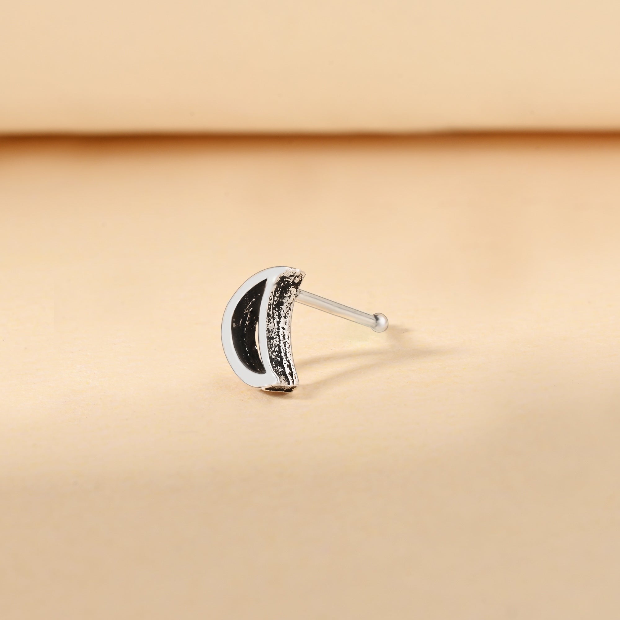 Crescent Charm Nose Pin