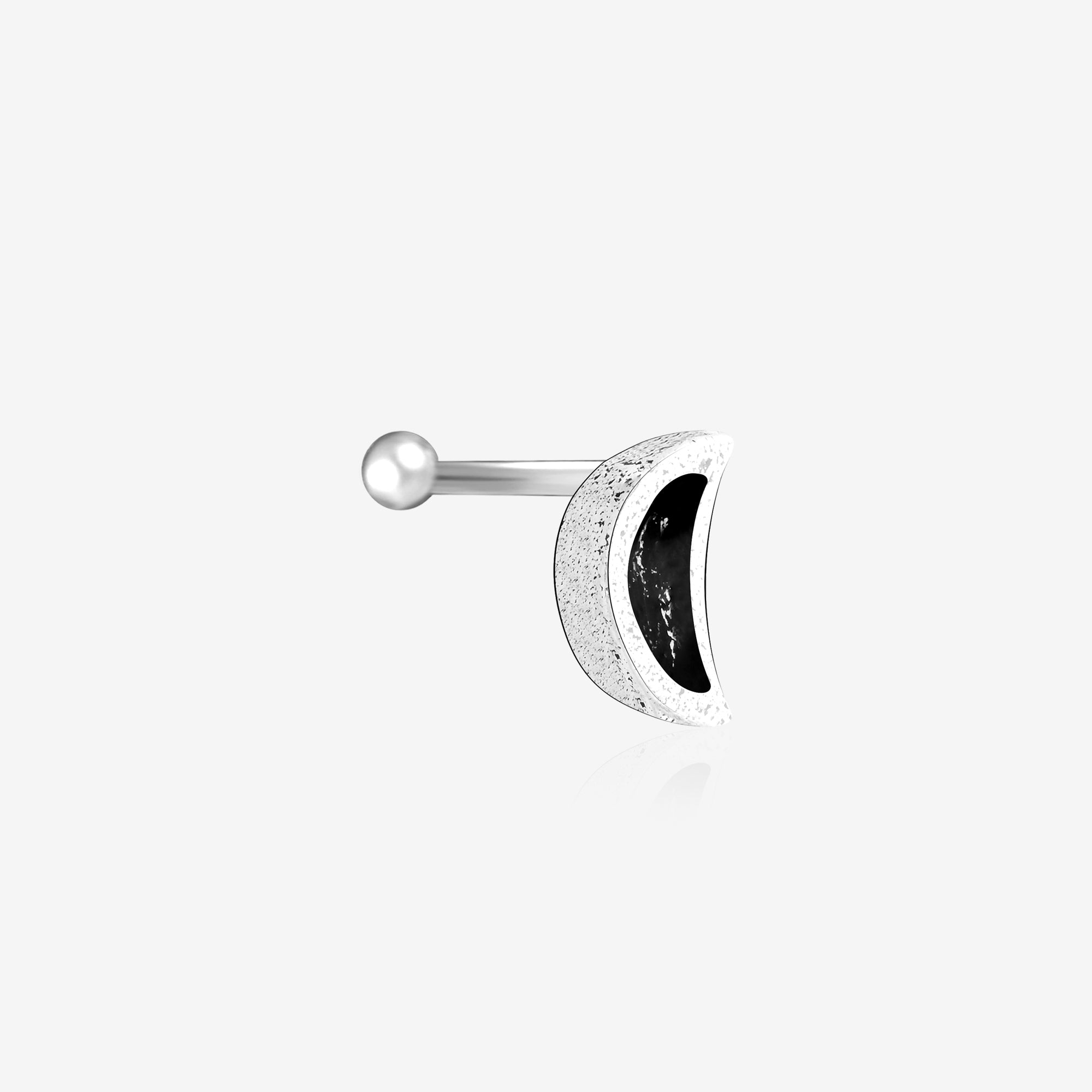 Crescent Charm Nose Pin