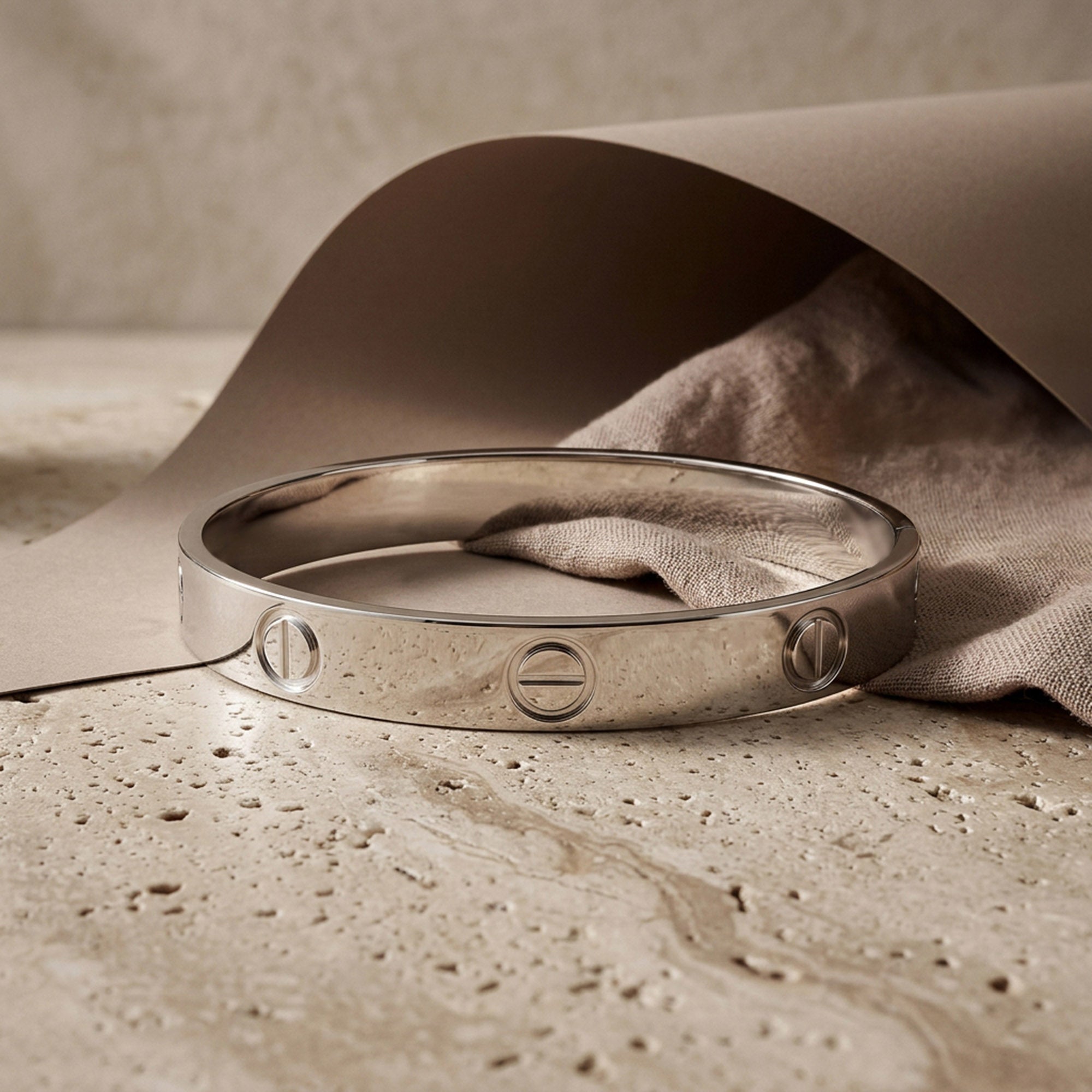 Cartier Men Silver Kada
