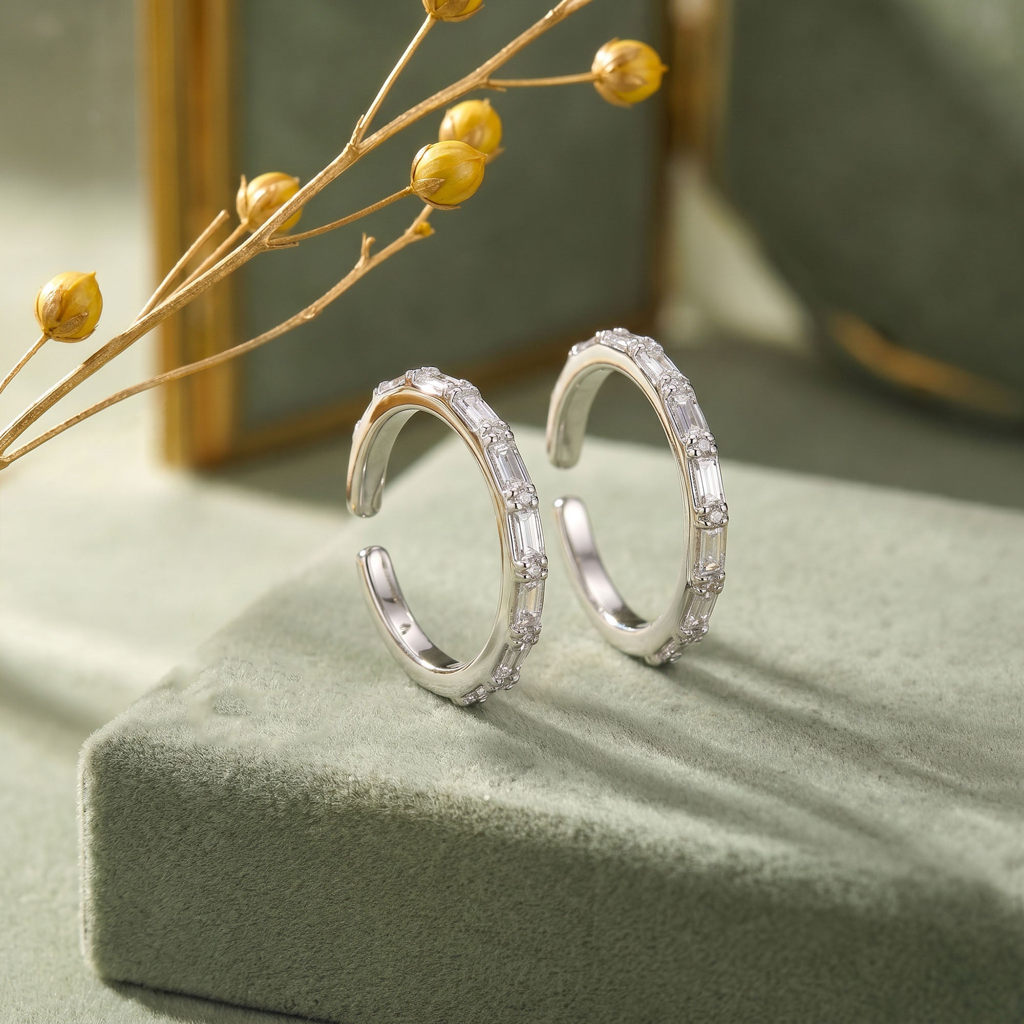 Classic Baguette Zircon Toe Ring