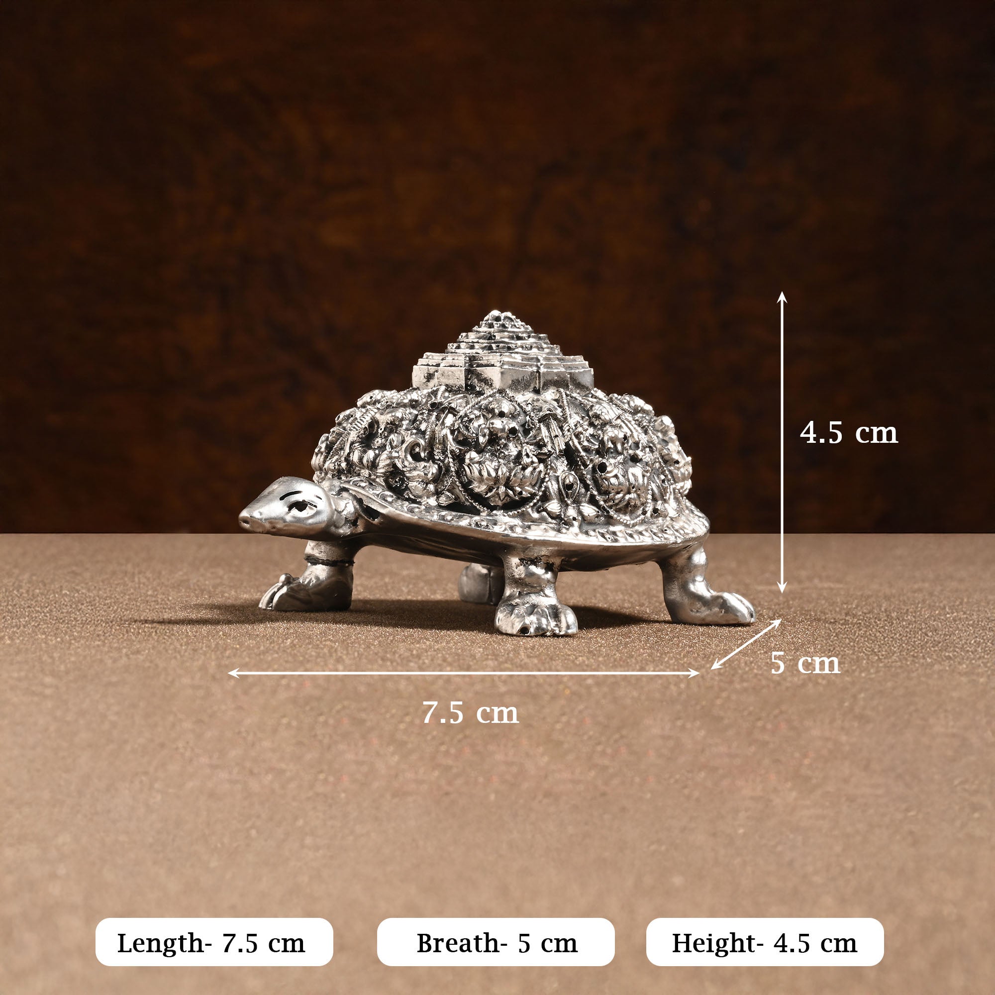 999 Silver Plated Ashtalakshmi Tortoise
