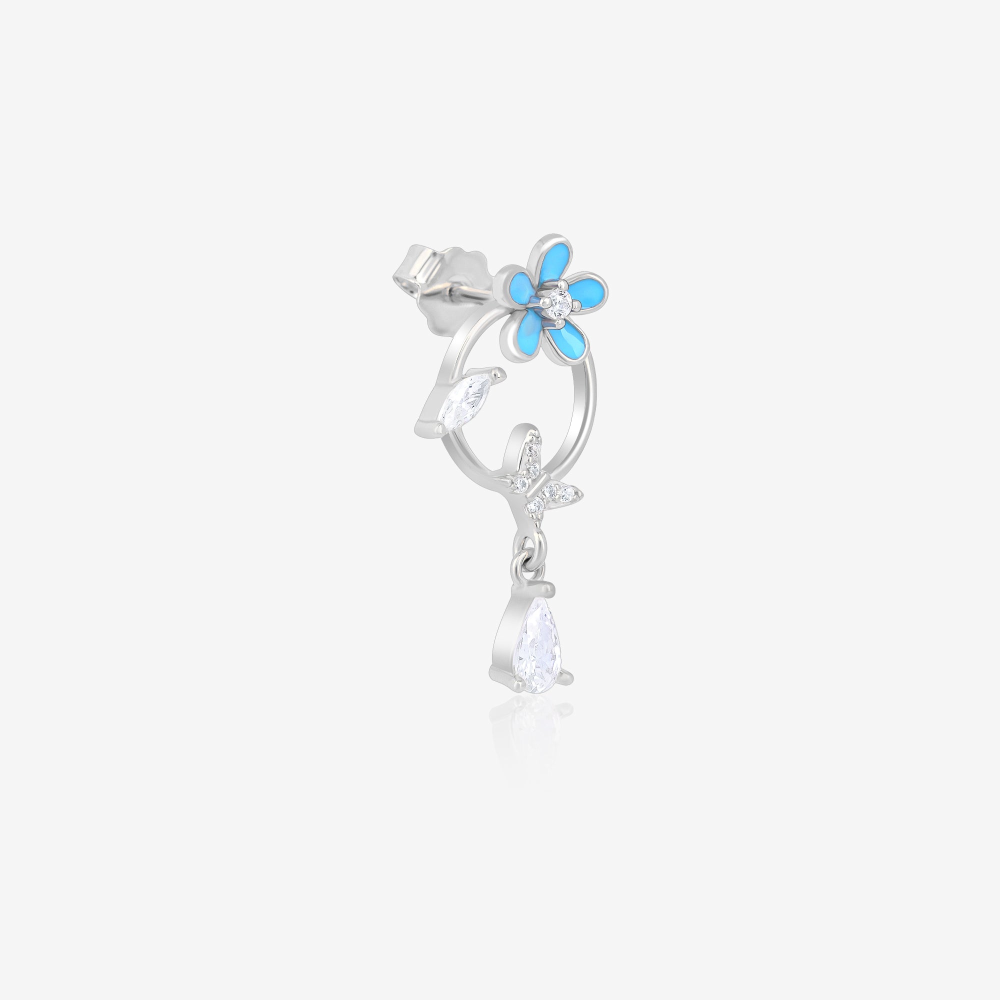 silver earrings