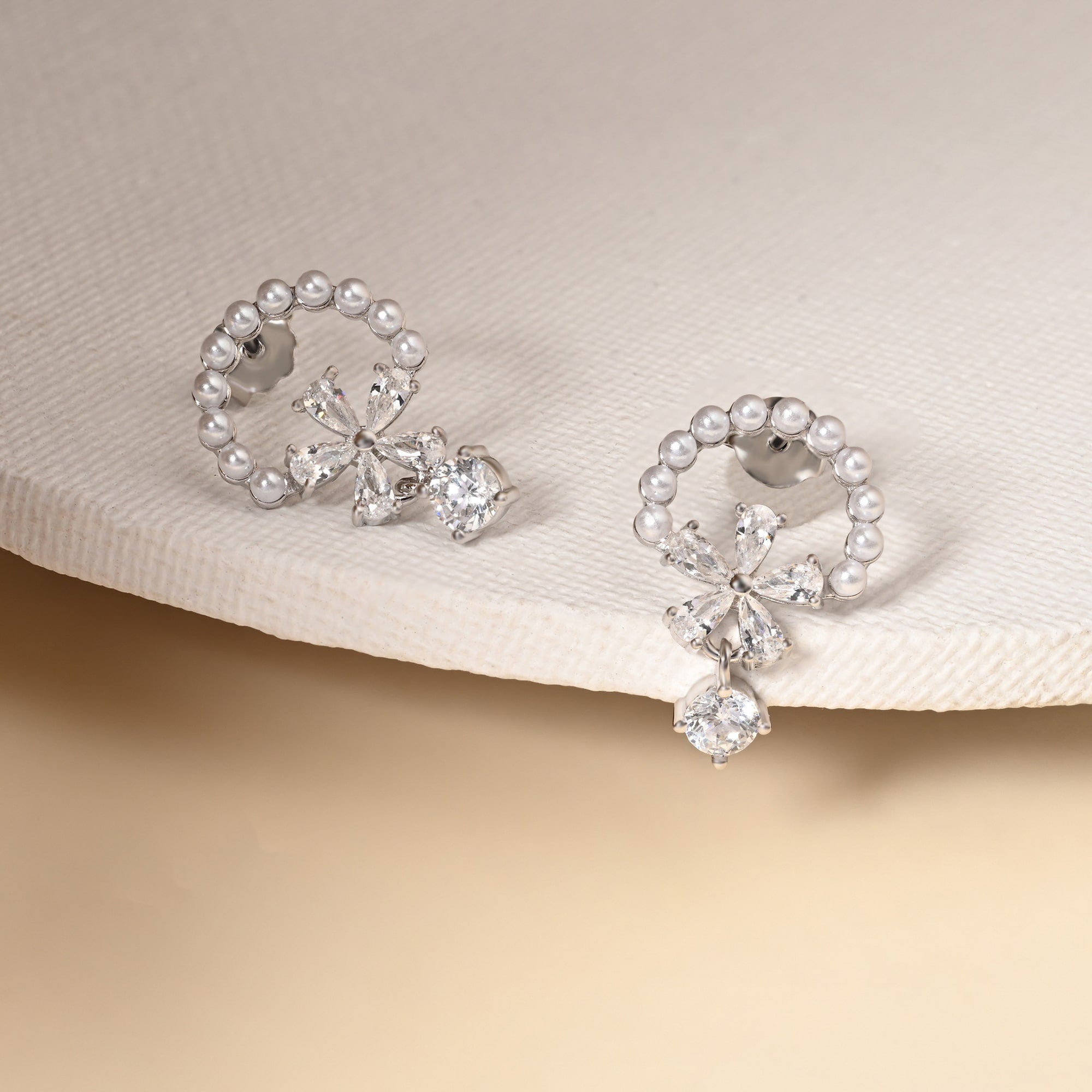 silver earrings