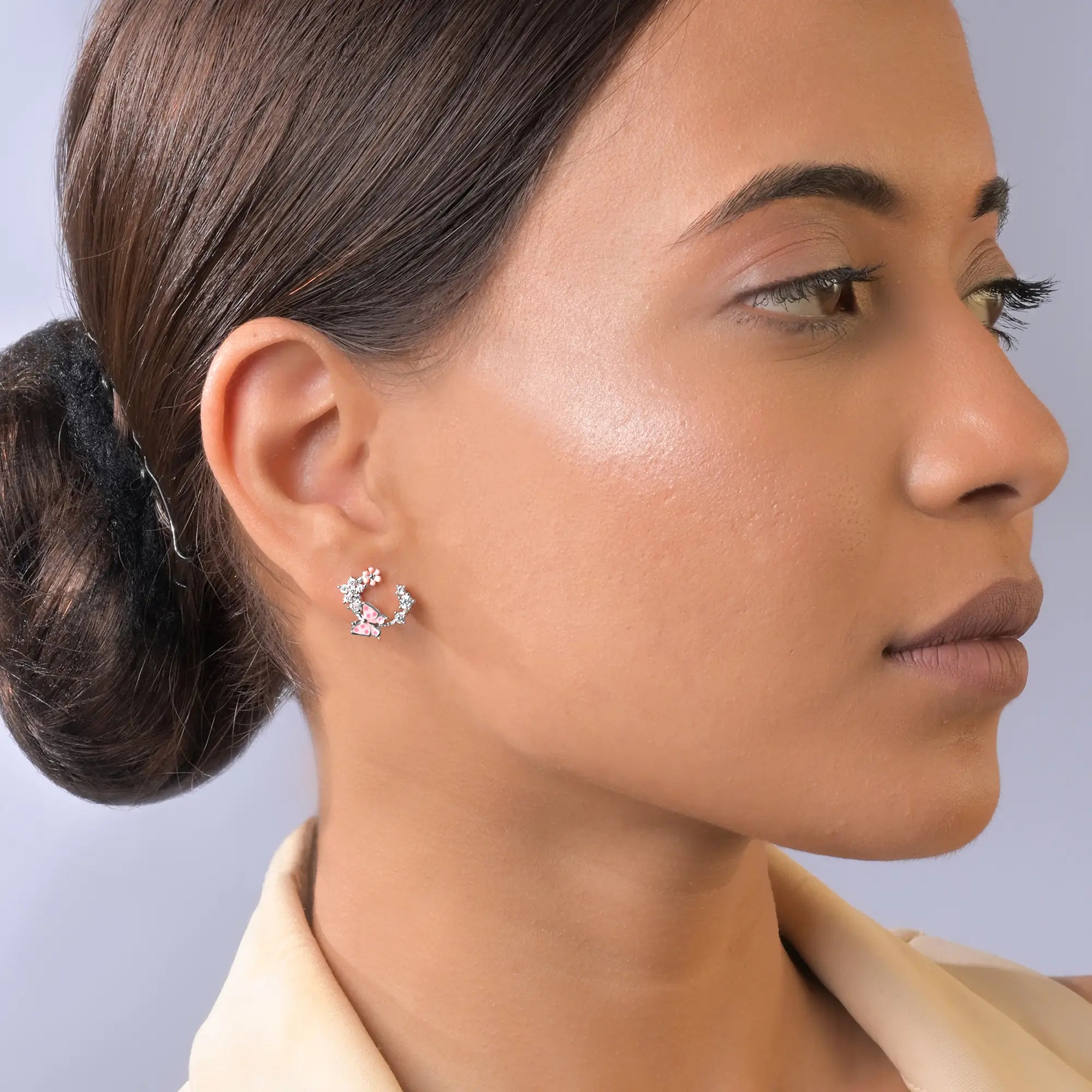 silver earrings