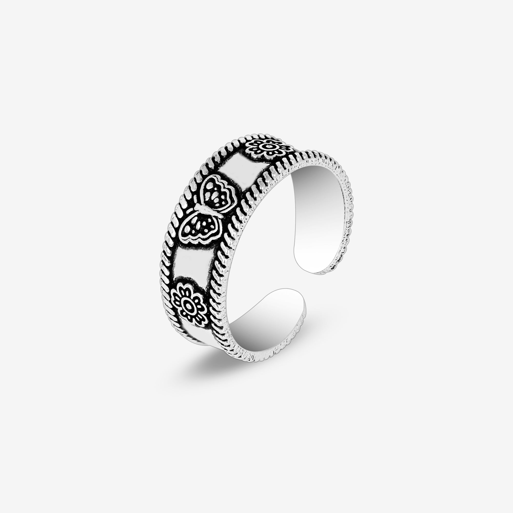 silver toe ring