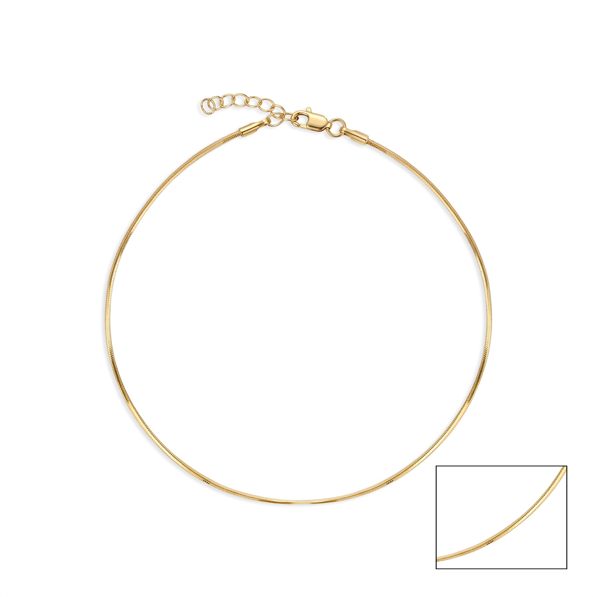 Sleek Snake Chain Anklet
