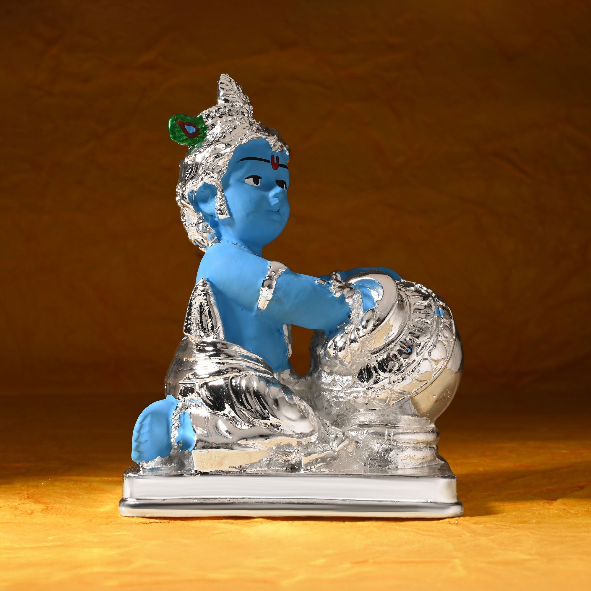 999 Silver Plated Bal Gopal Idol
