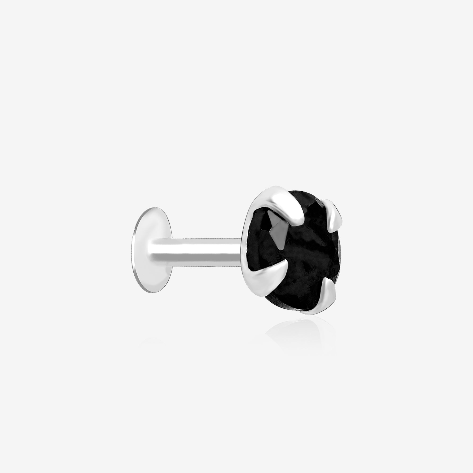 Black Stone Classic Nose Pin