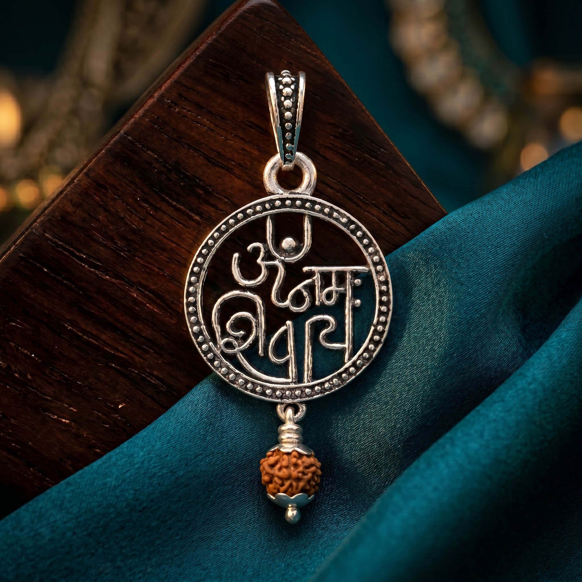 Om Namah Shivaya Silver Pendant