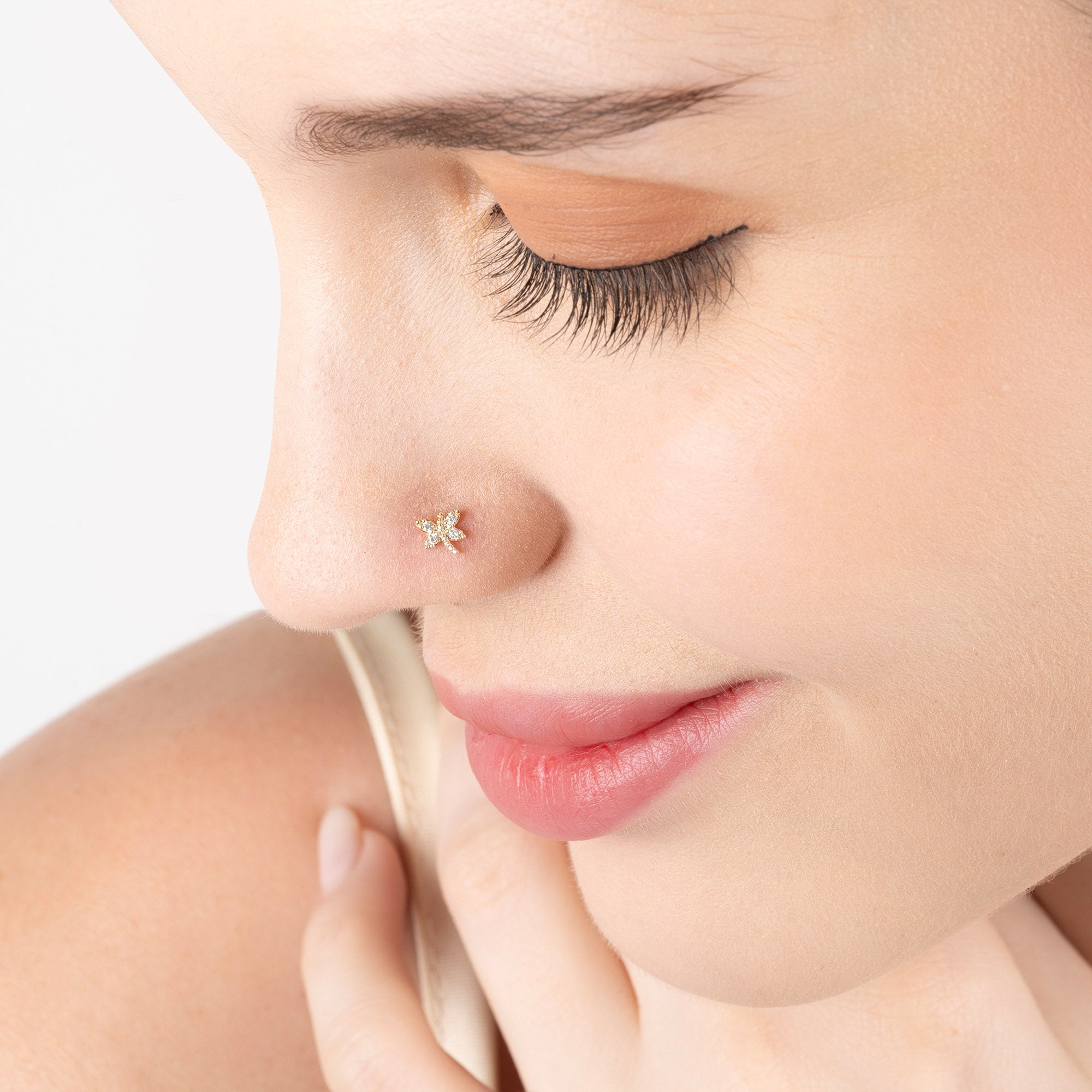 Butterfly Bling Nose Pin