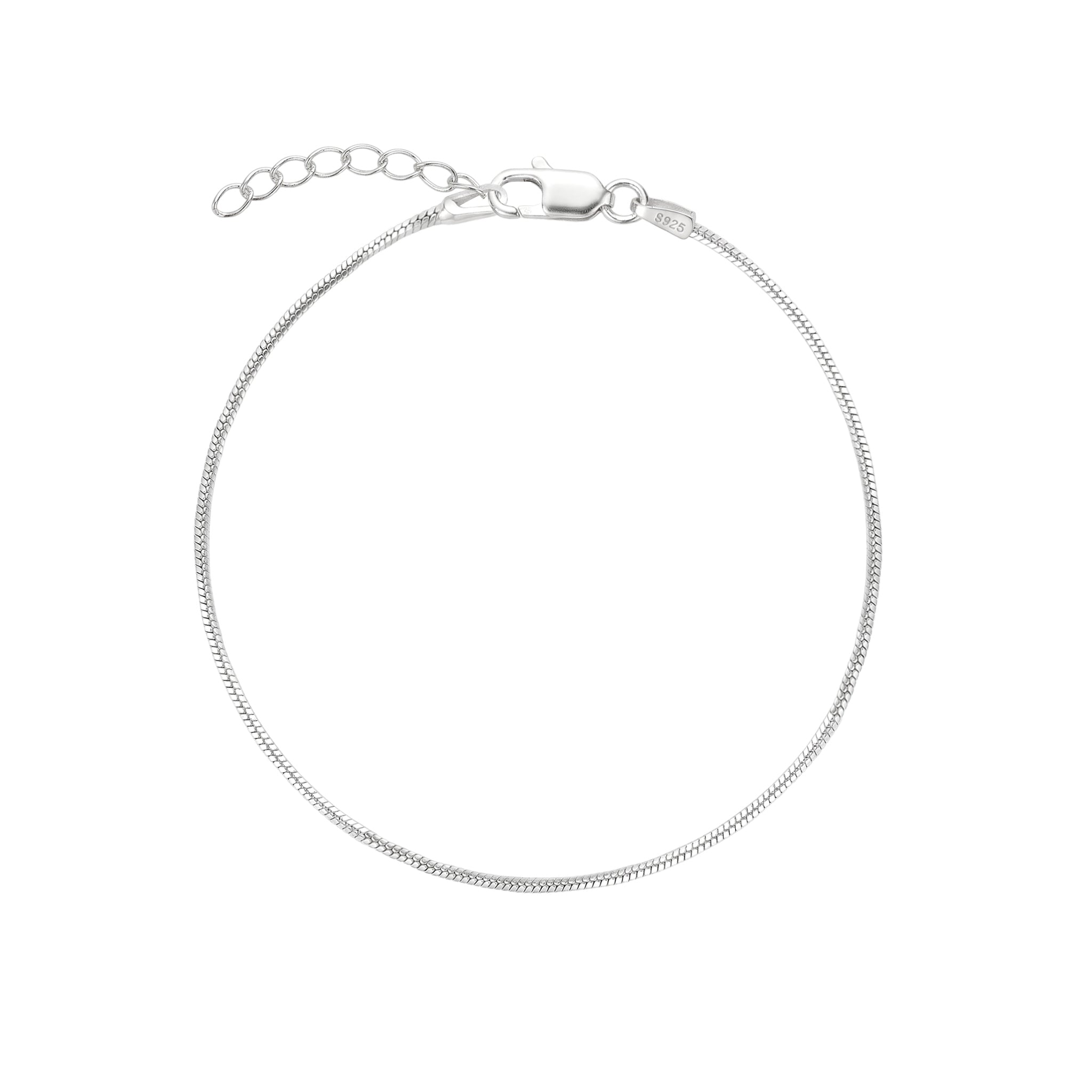 Sleek Flat Snake Men's Bracelet