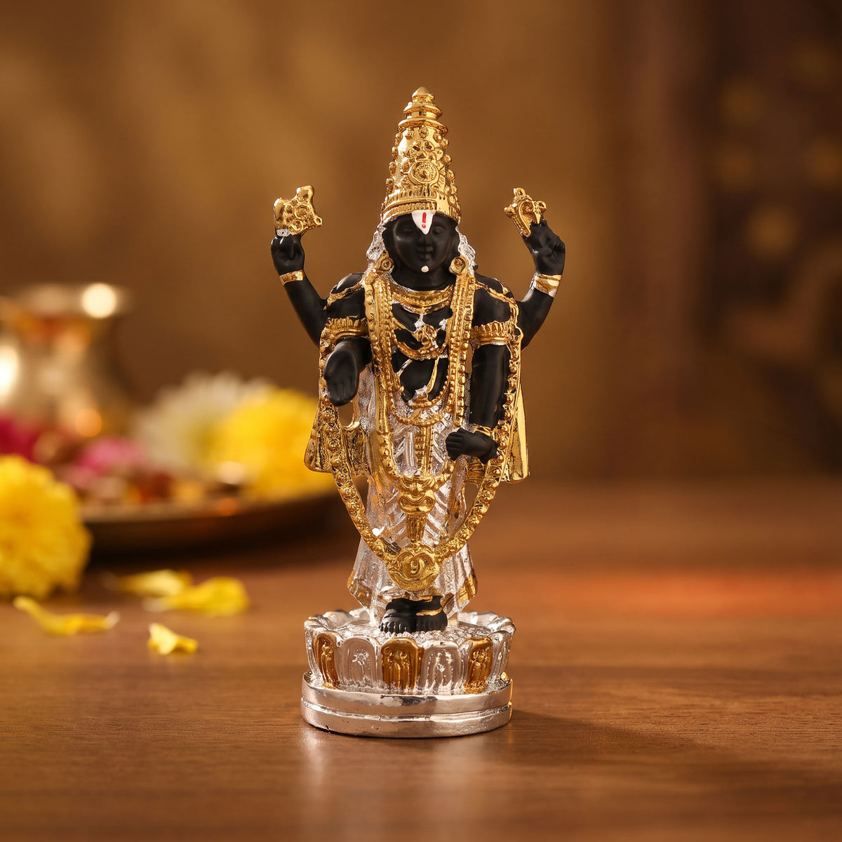 999 Silver Plated Balaji Idol