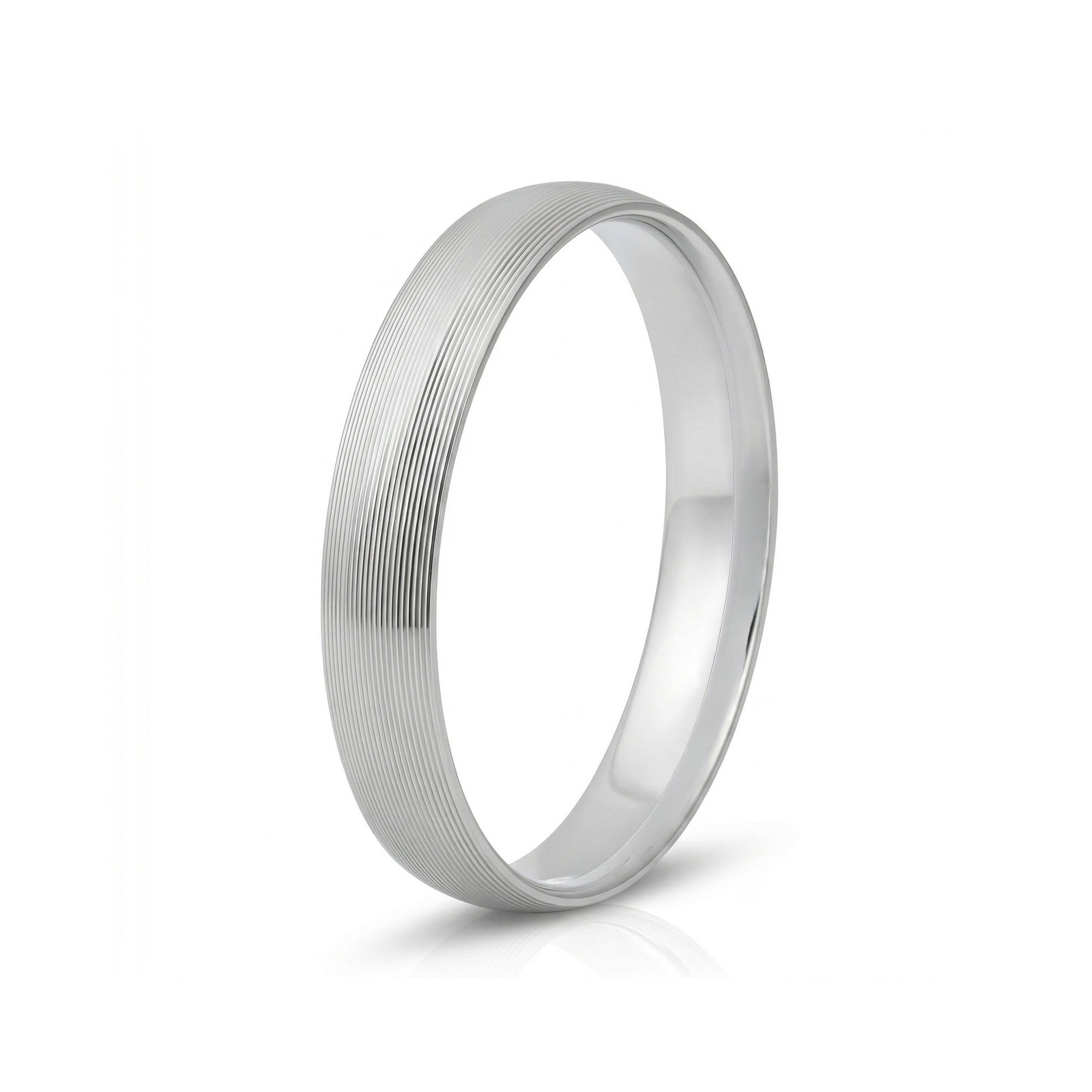 Linear Textured Band Ring
