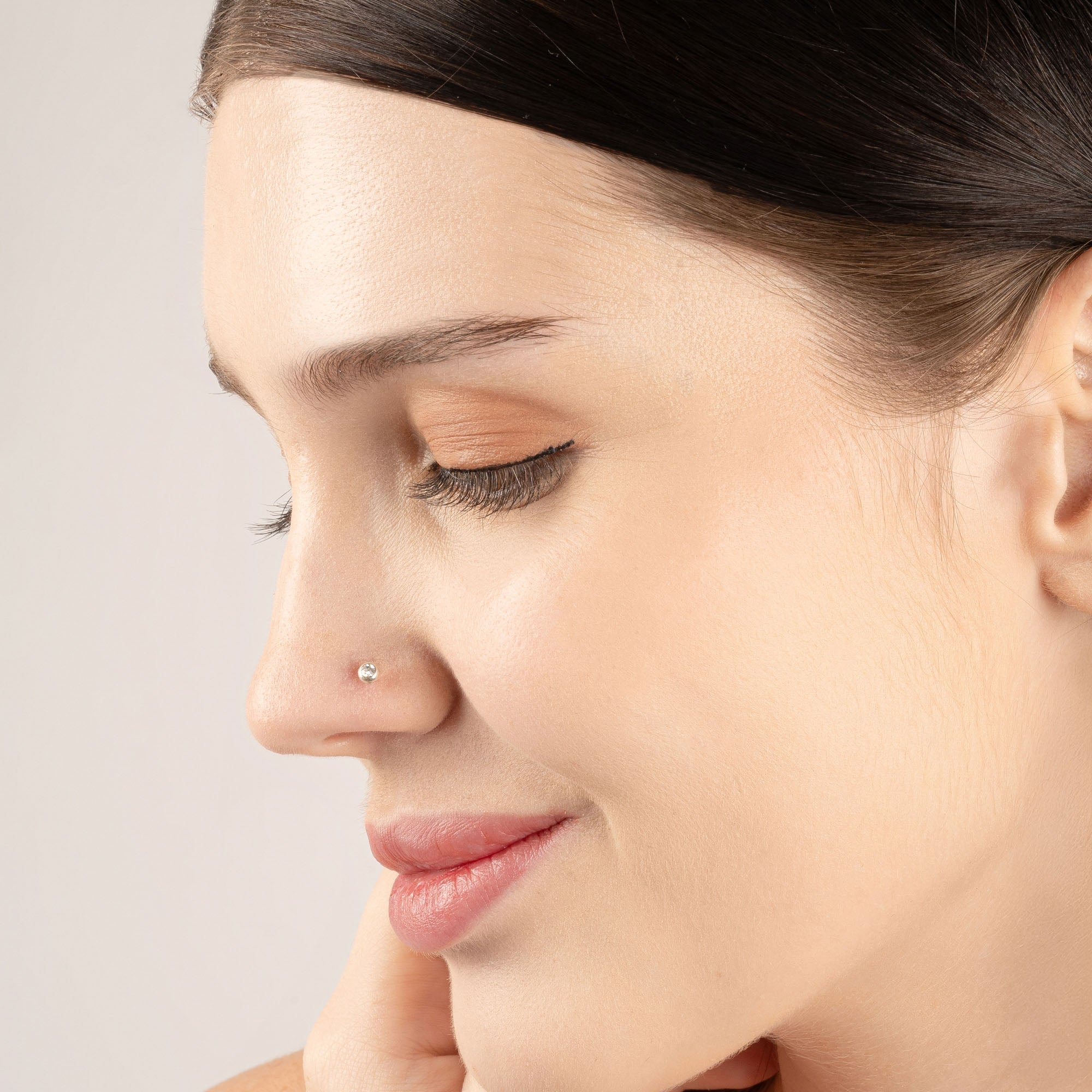 Dome Glow Nose Pin