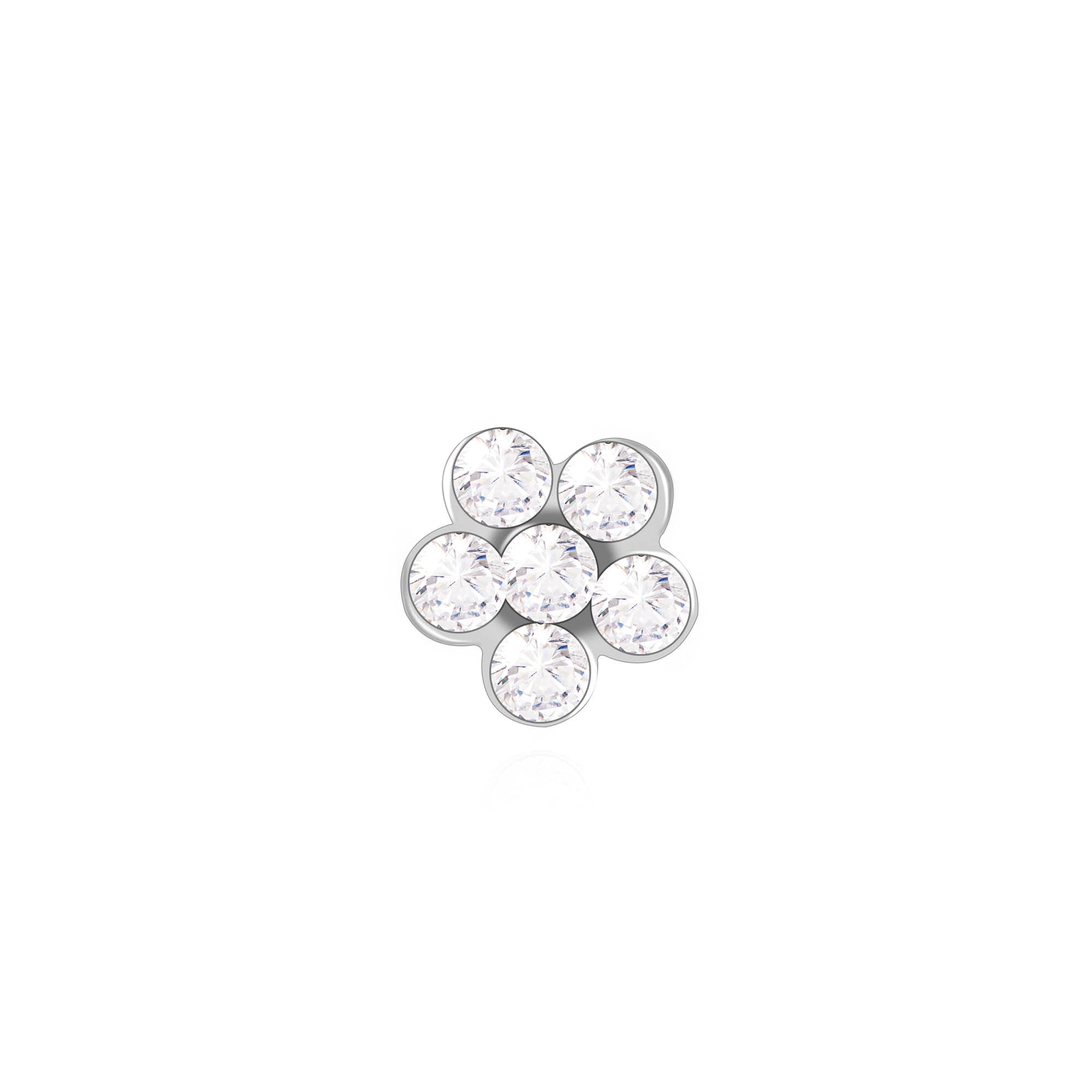 Petal Glow Nose Pin