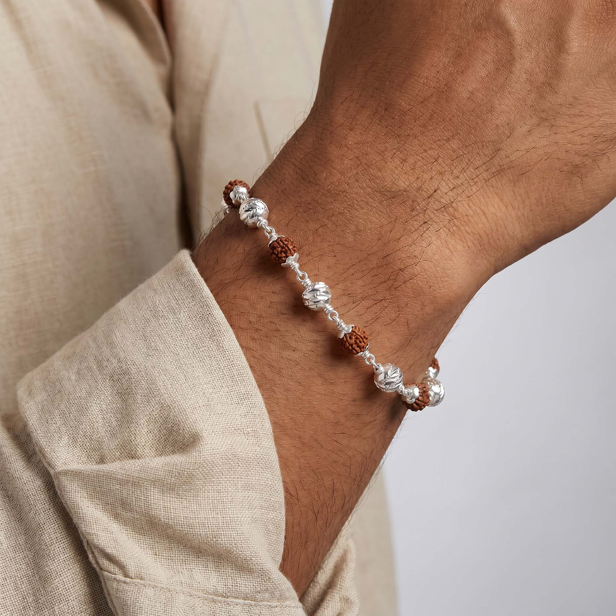 Textured Rudraksha Bracelet