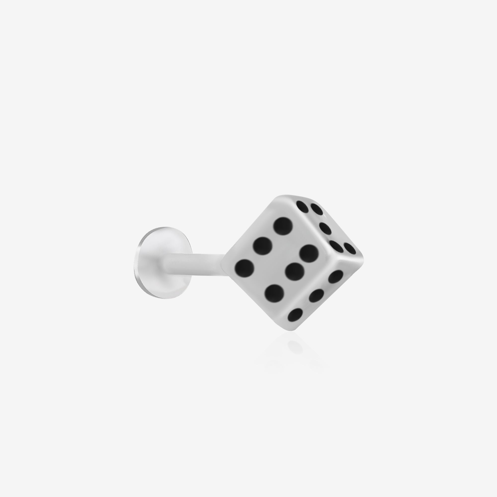 Dice Roll Oxidised Nose Pin