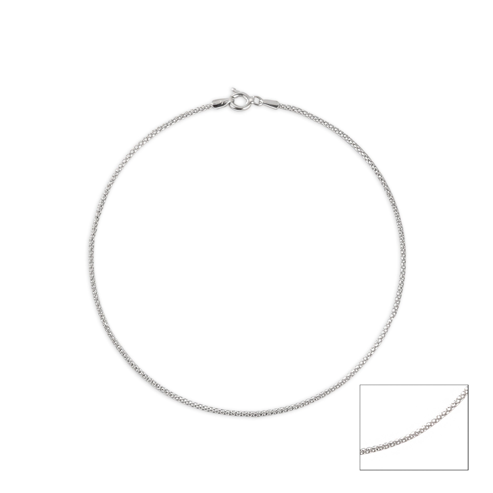 Minimalist Popcorn Chain Anklet