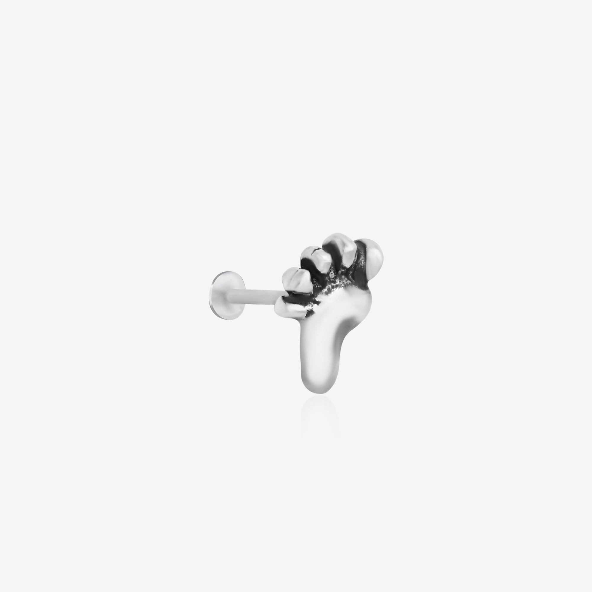 Tiny Steps Oxidised Nose Pin