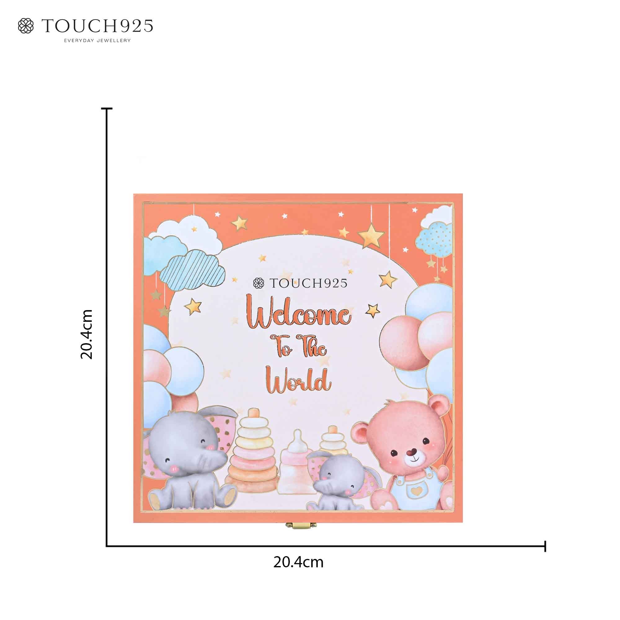 999 Silver Musical Welcome Baby Coin Box (5 Coins)