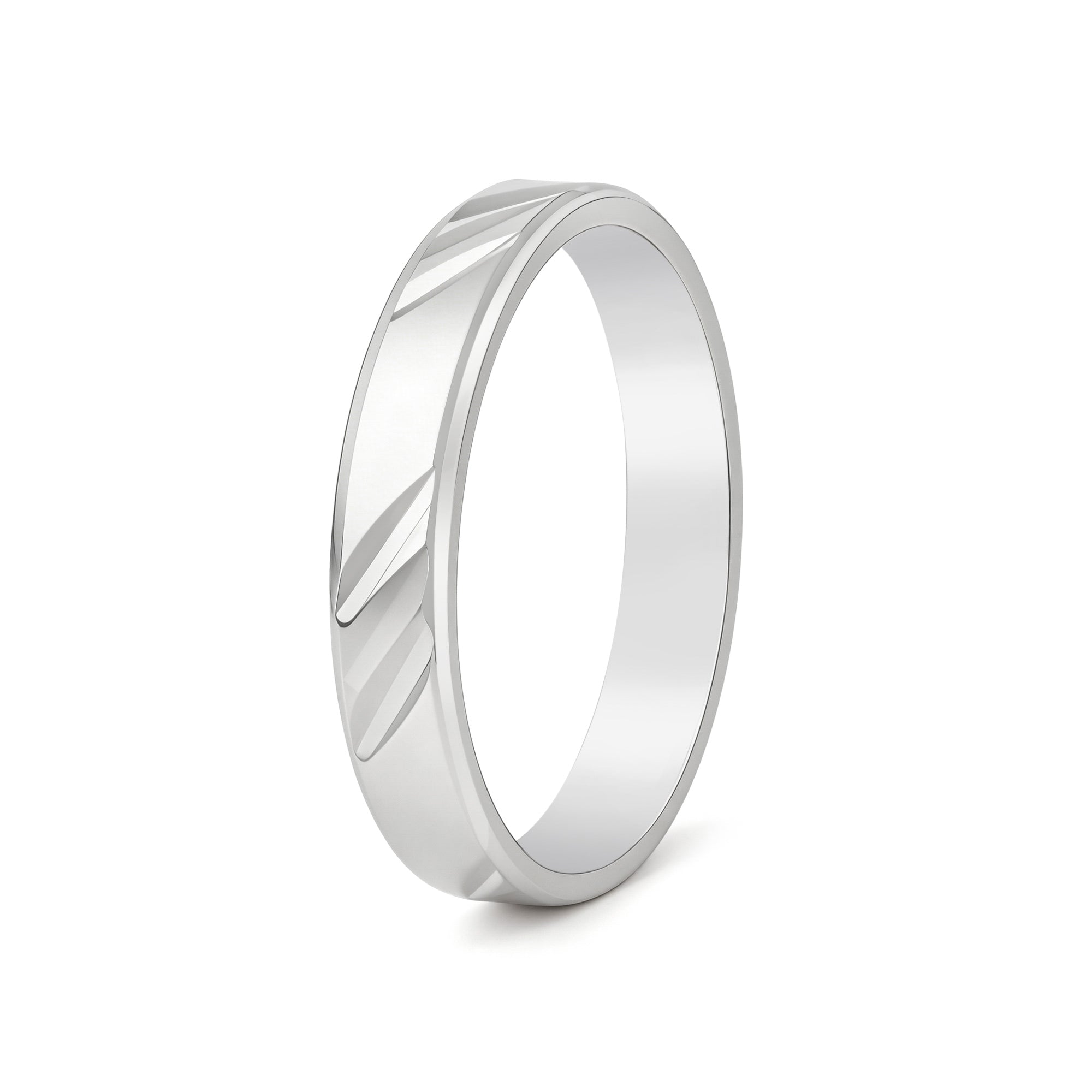 Diagonal Grooved Ring