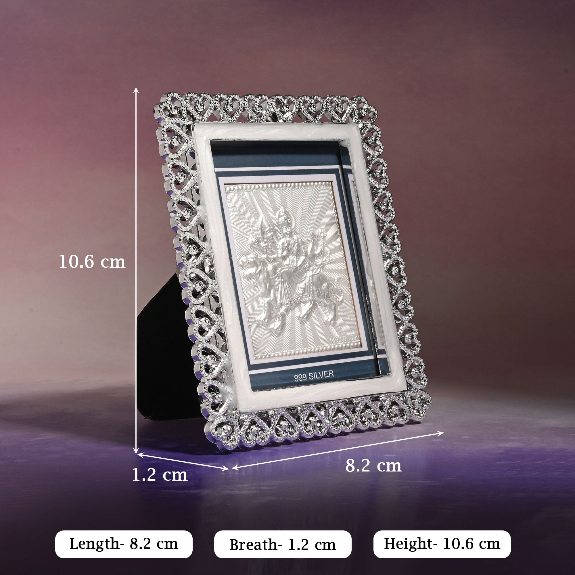 999 Silver Maa Durga Frame