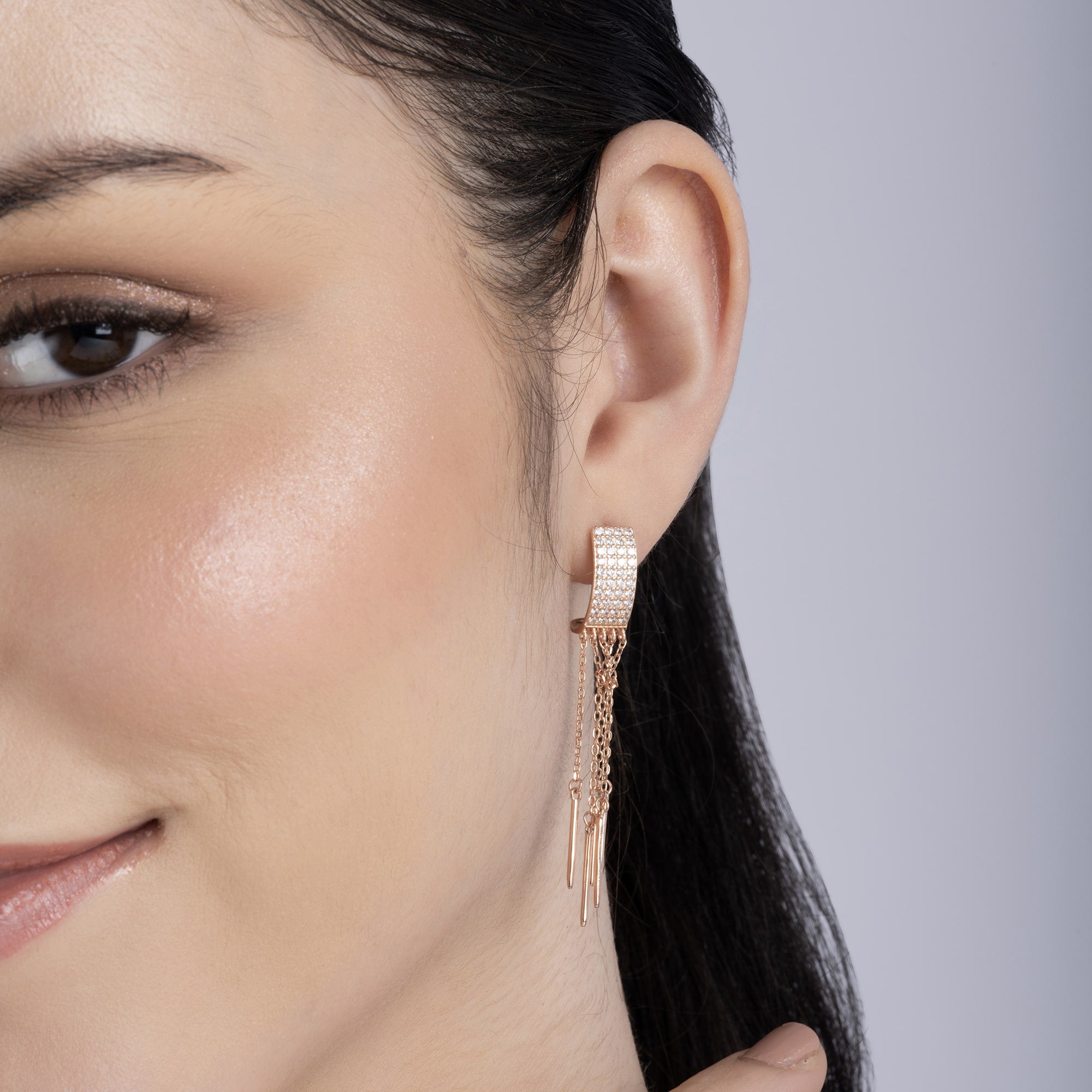 silver earrings