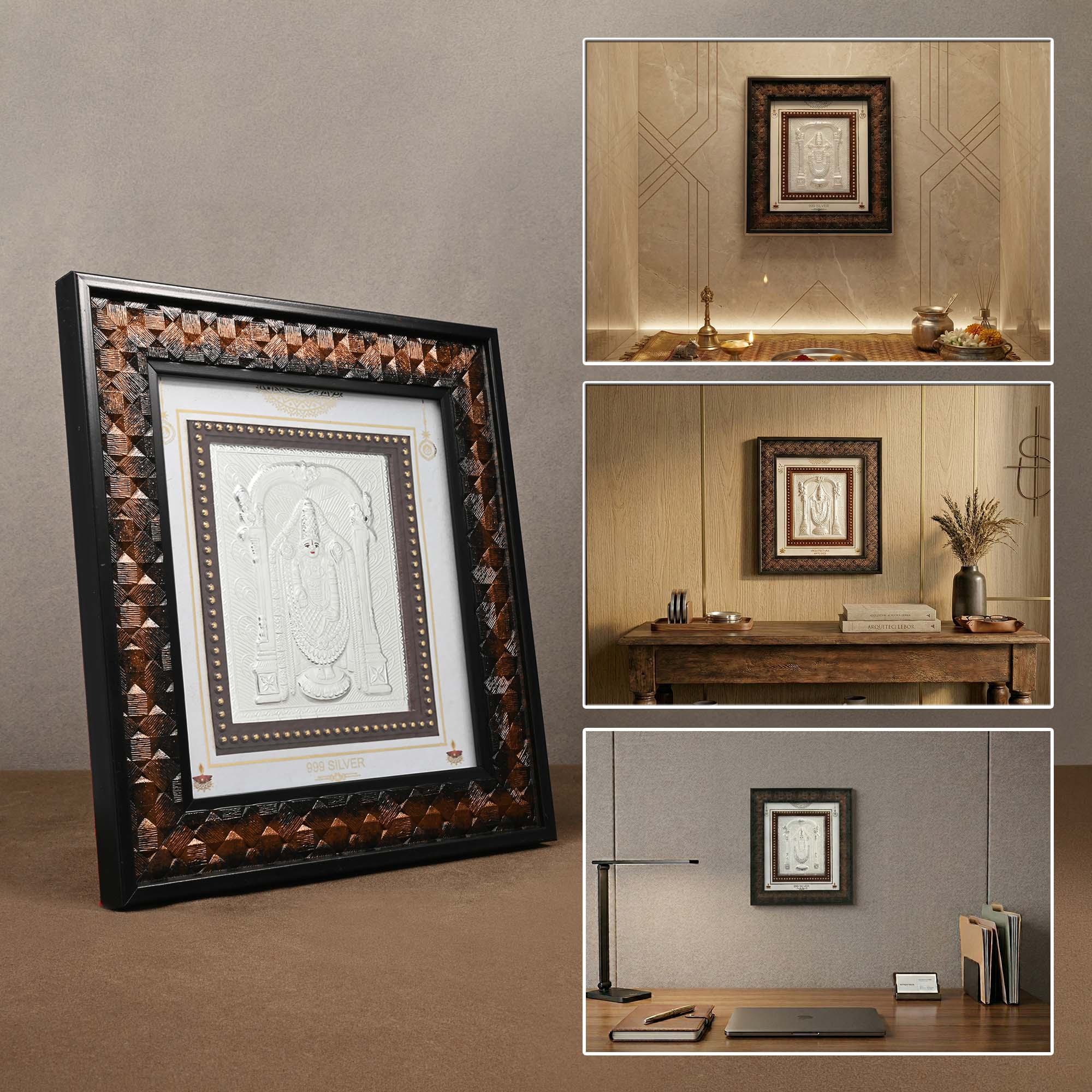 999 Silver Tirupati Balaji Frame