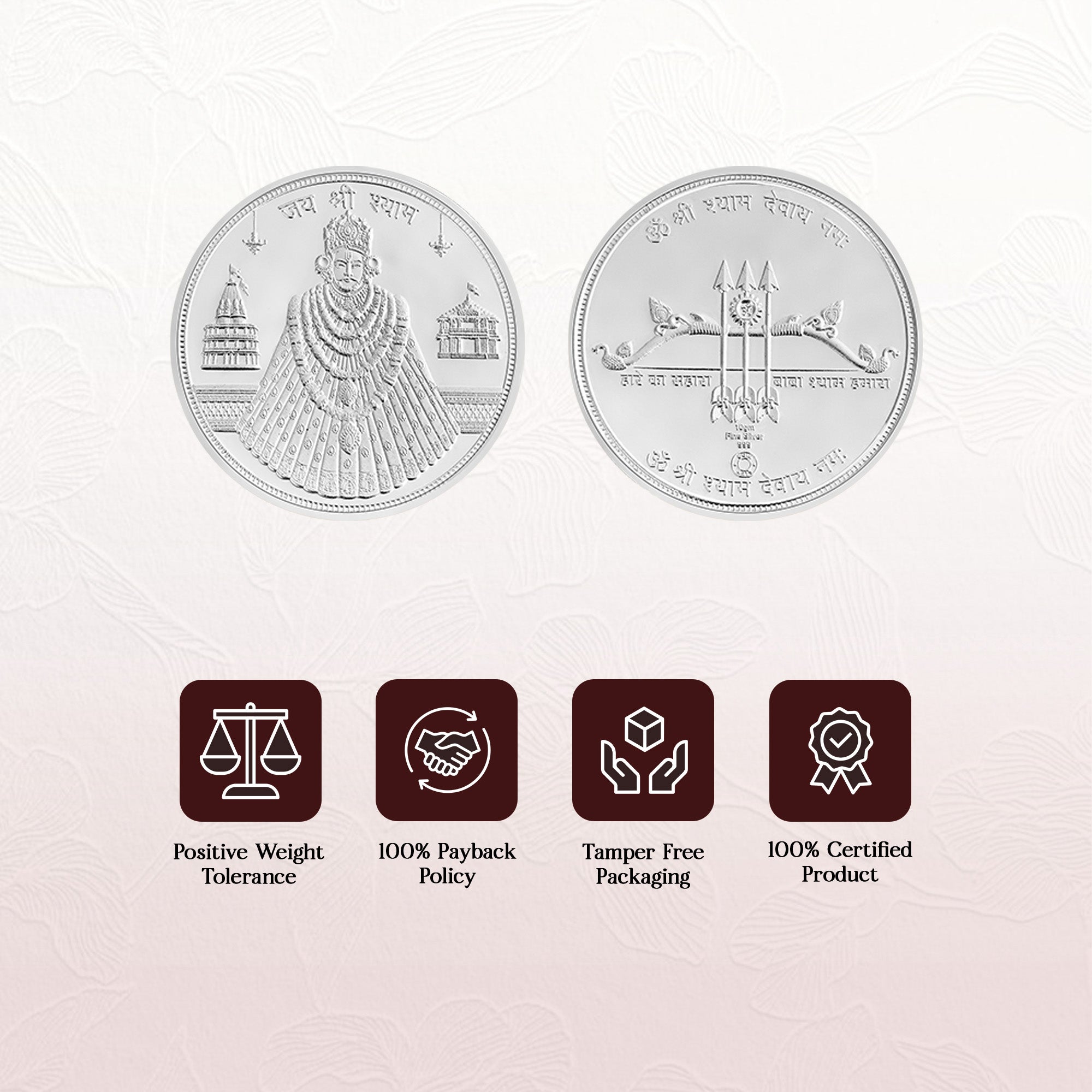 Pure 999 Silver 10g Shyam Baba Coin