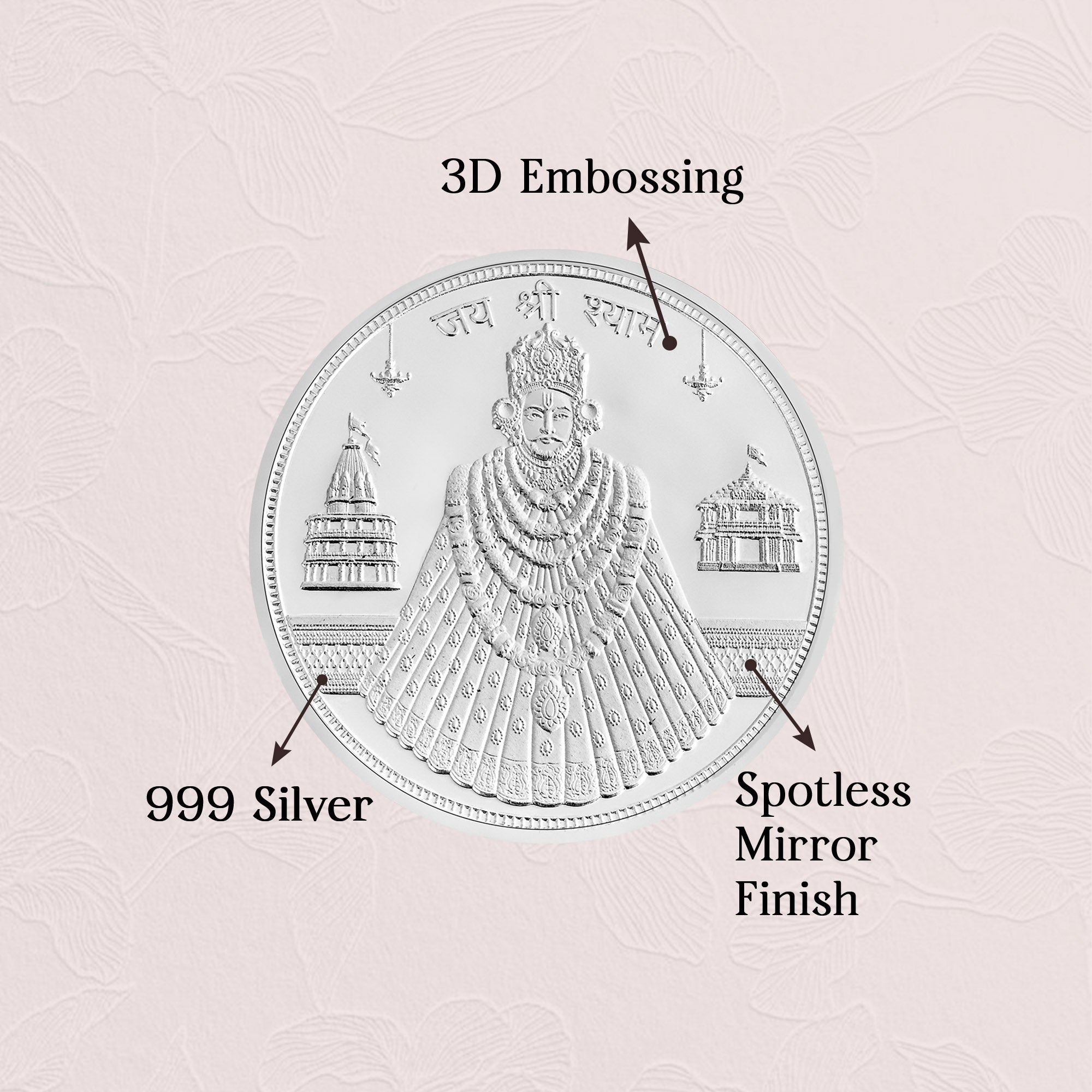 Pure 999 Silver 10g Shyam Baba Coin