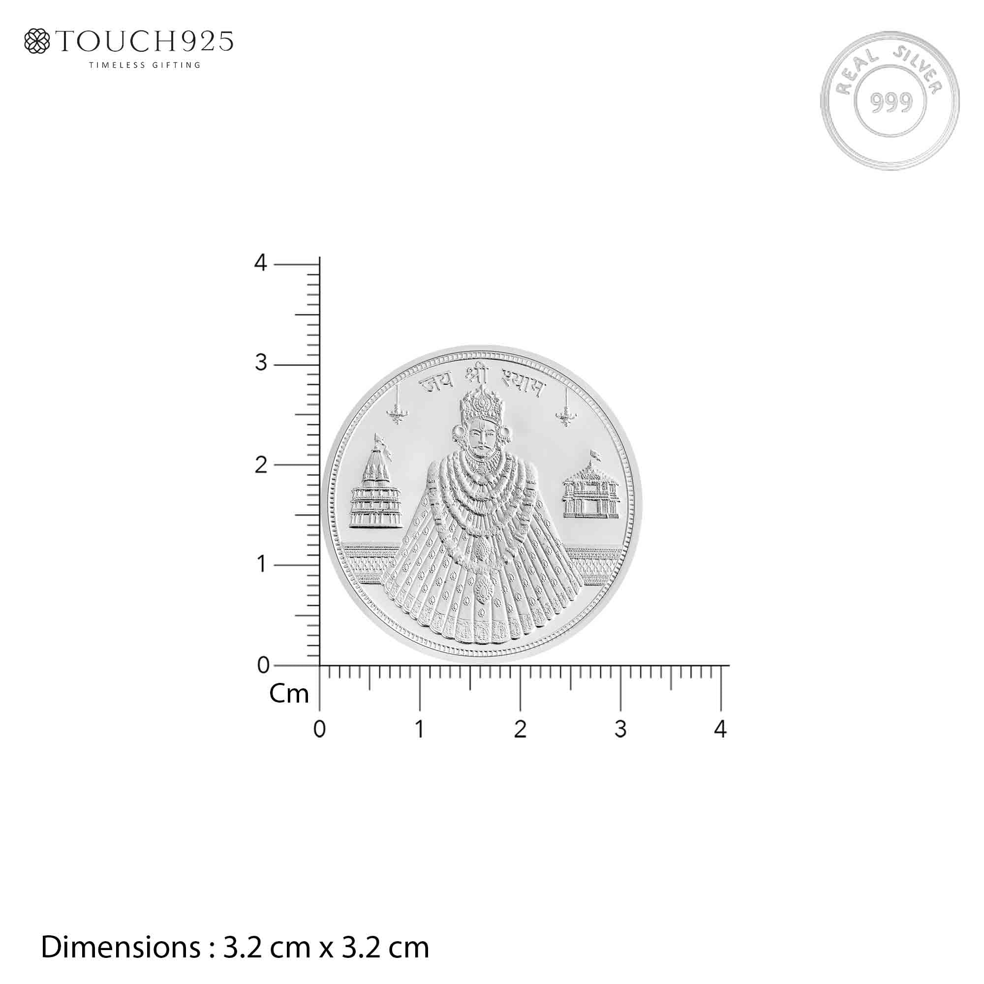 10g Shyam Baba Pure 999 Silver Coin