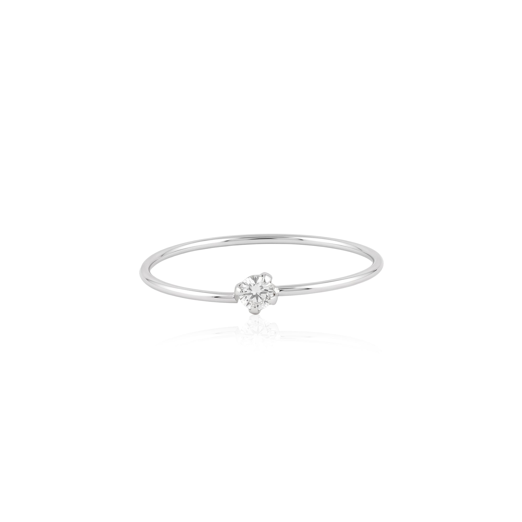 Minimalist Single Stone Nose Ring