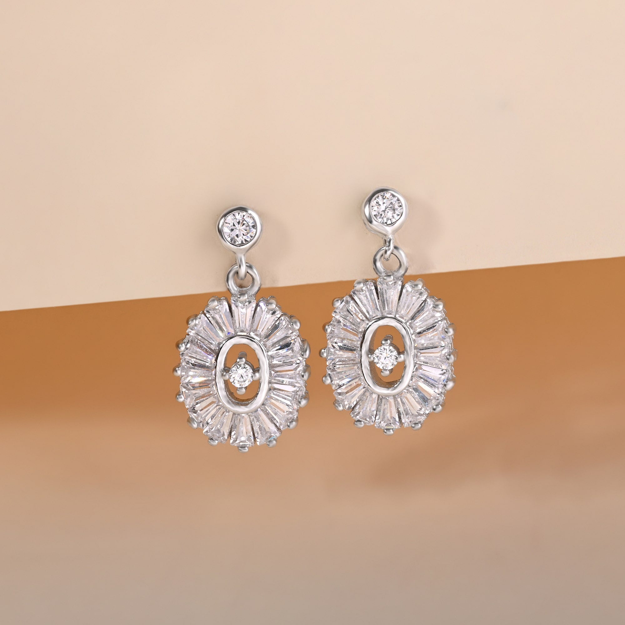 Radiant Oval Beads Earring