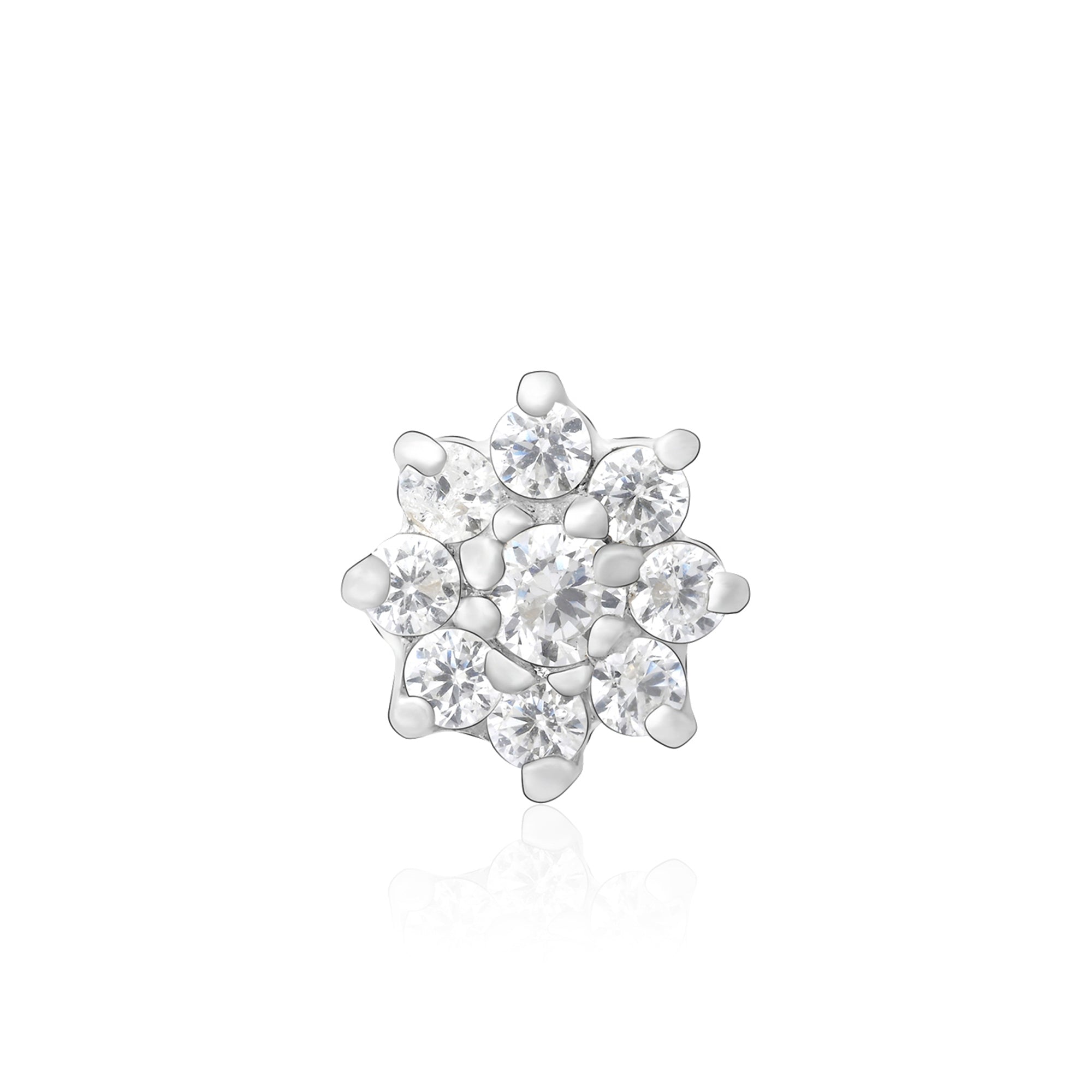 Tara Bloom Silver Nose Pin