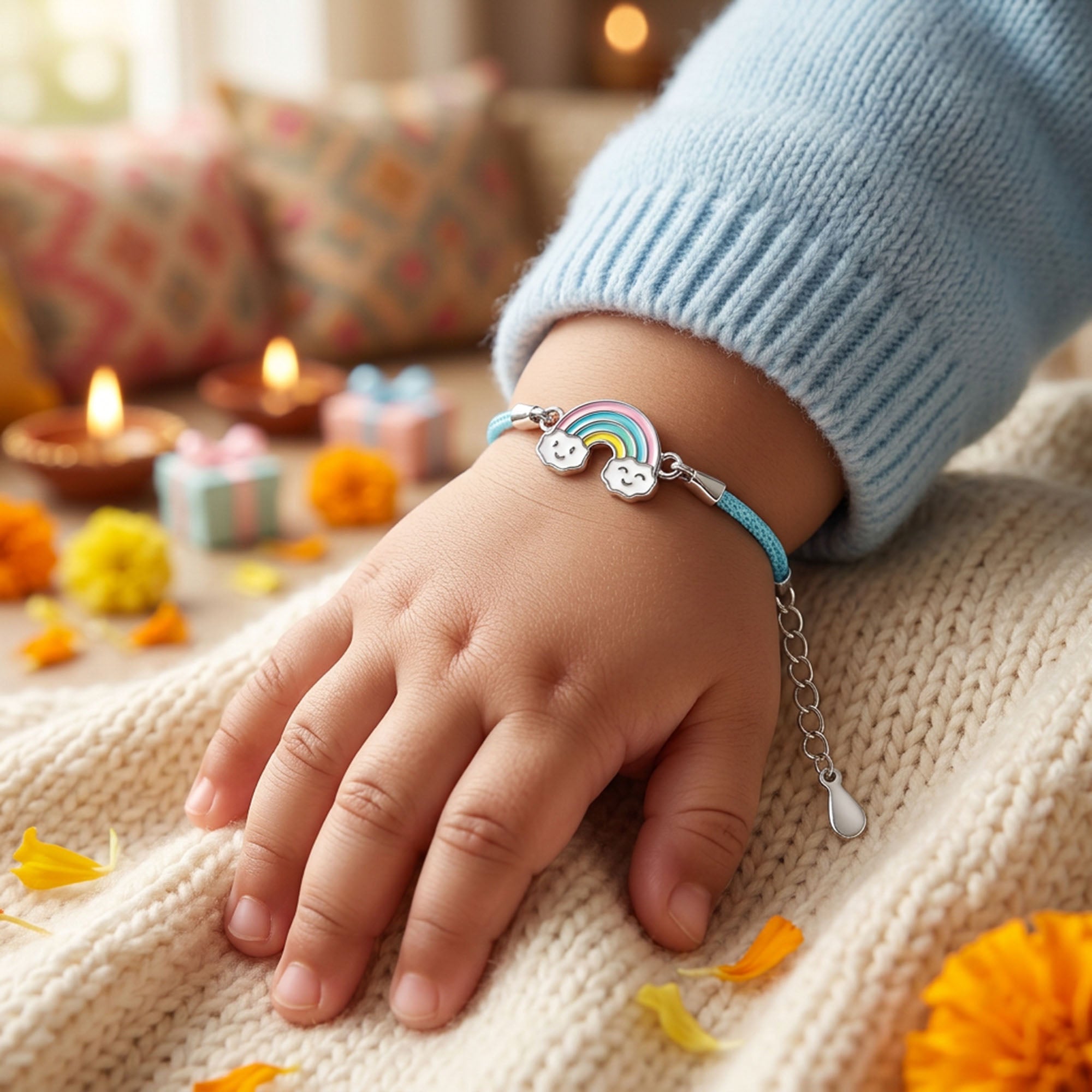 Rainbow Cloud Kids Rakhi