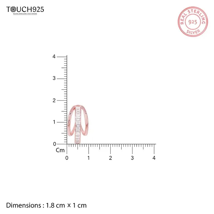 Structured Curvy Earring - Touch925