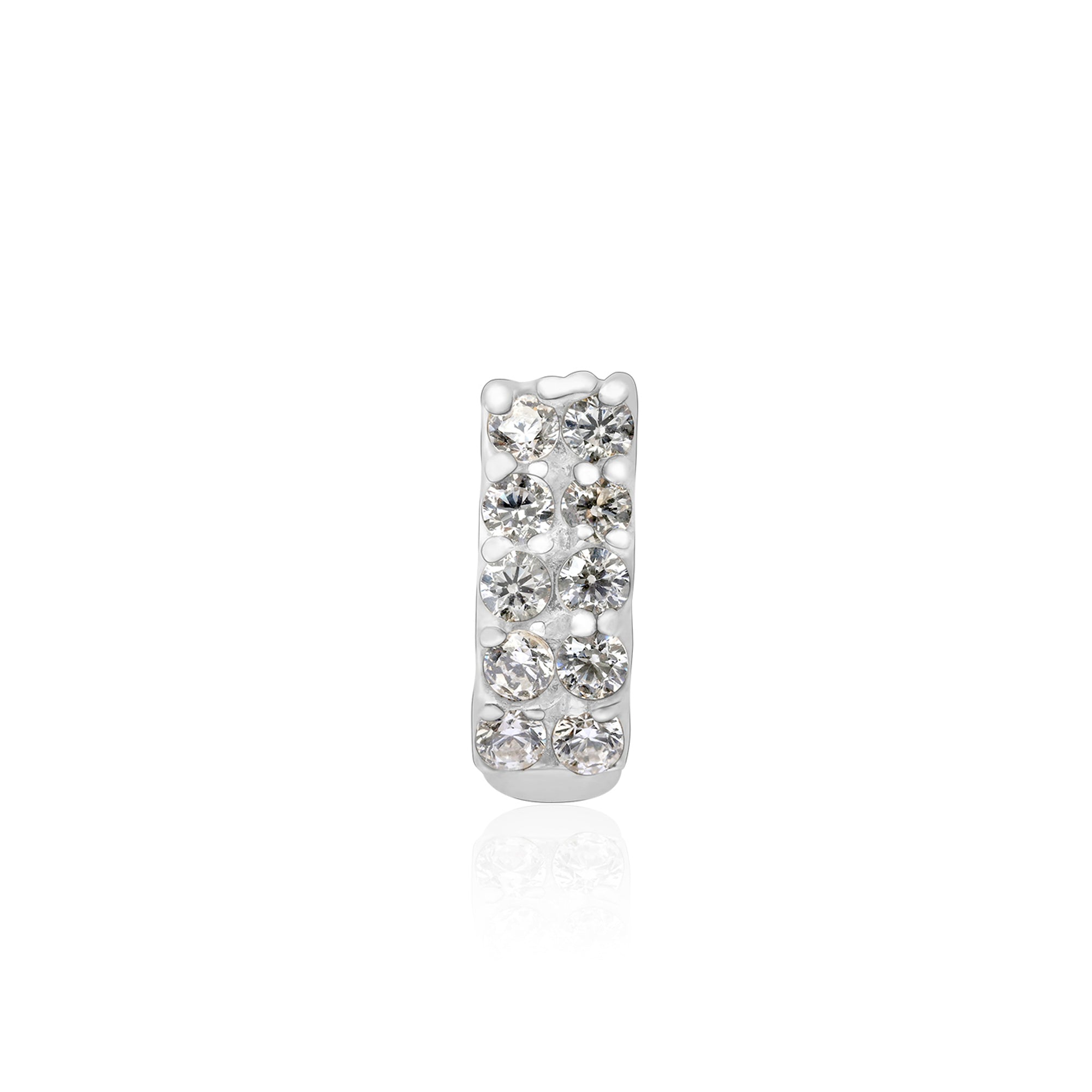 Linear Gleam Silver Nose Pin