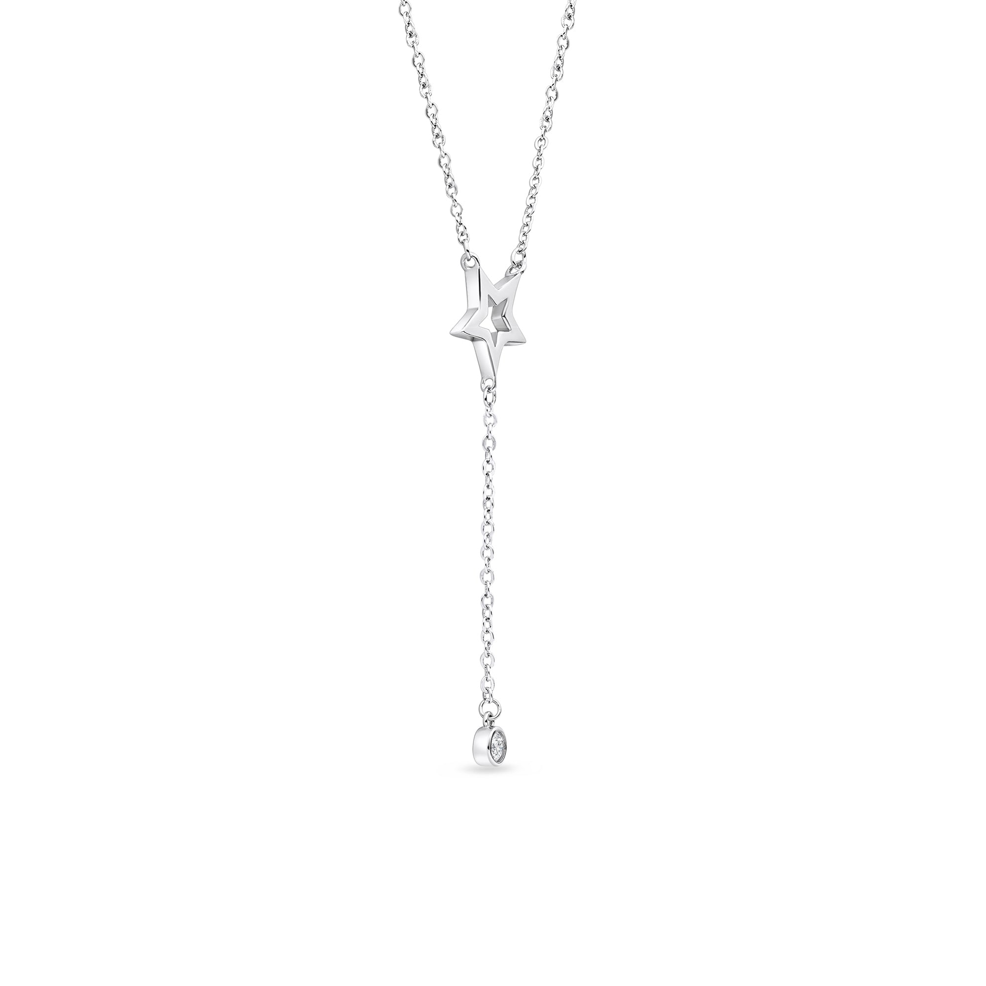 Star Drop Chain Necklace