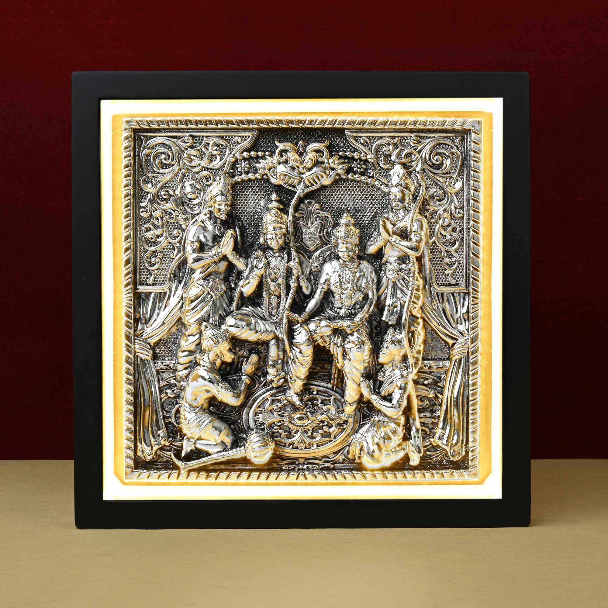 999 Silver Plated Ram Darbar LED Frame