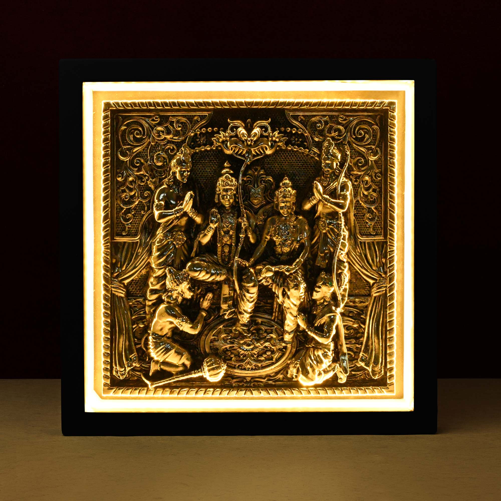 999 Silver Plated Ram Darbar LED Frame