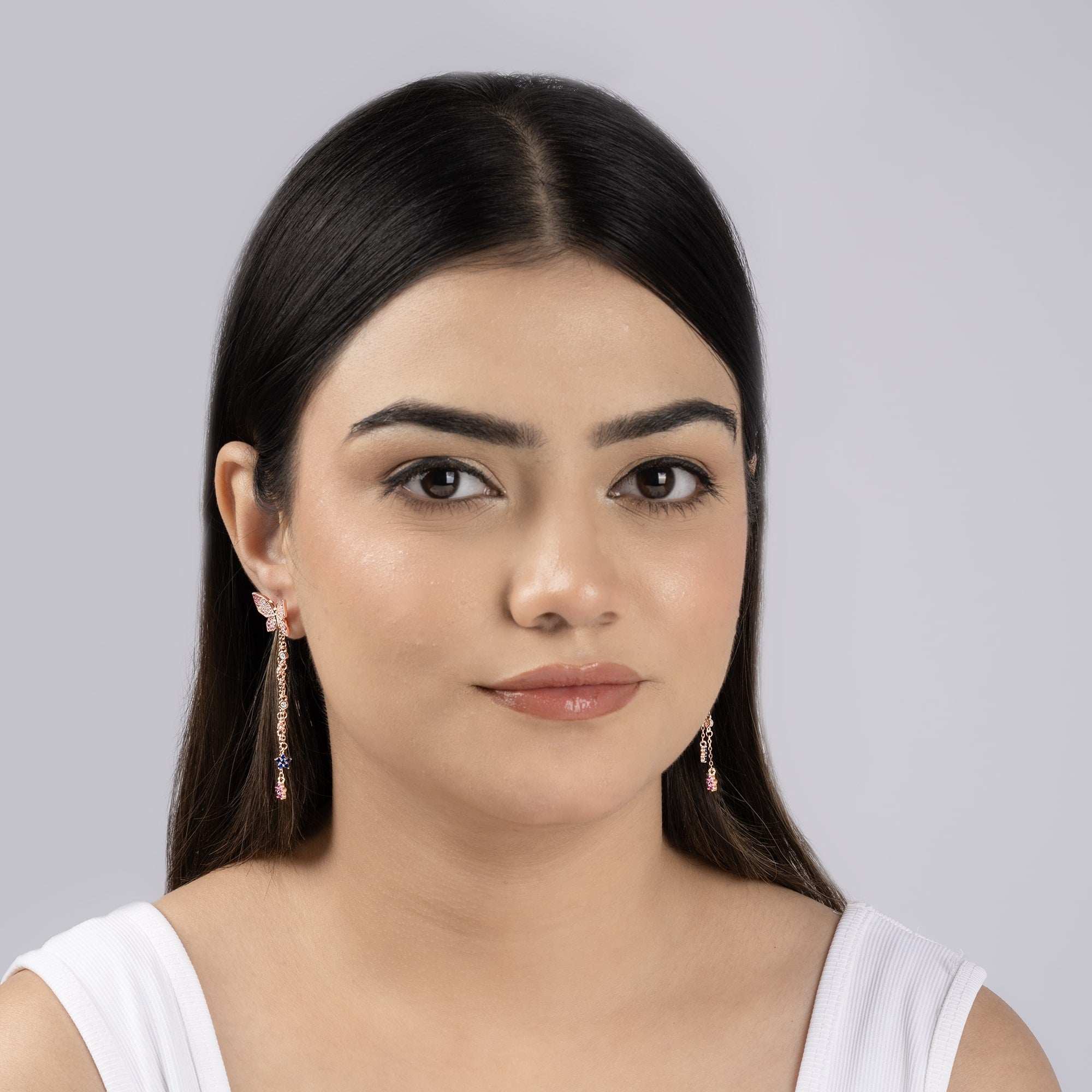 silver earrings
