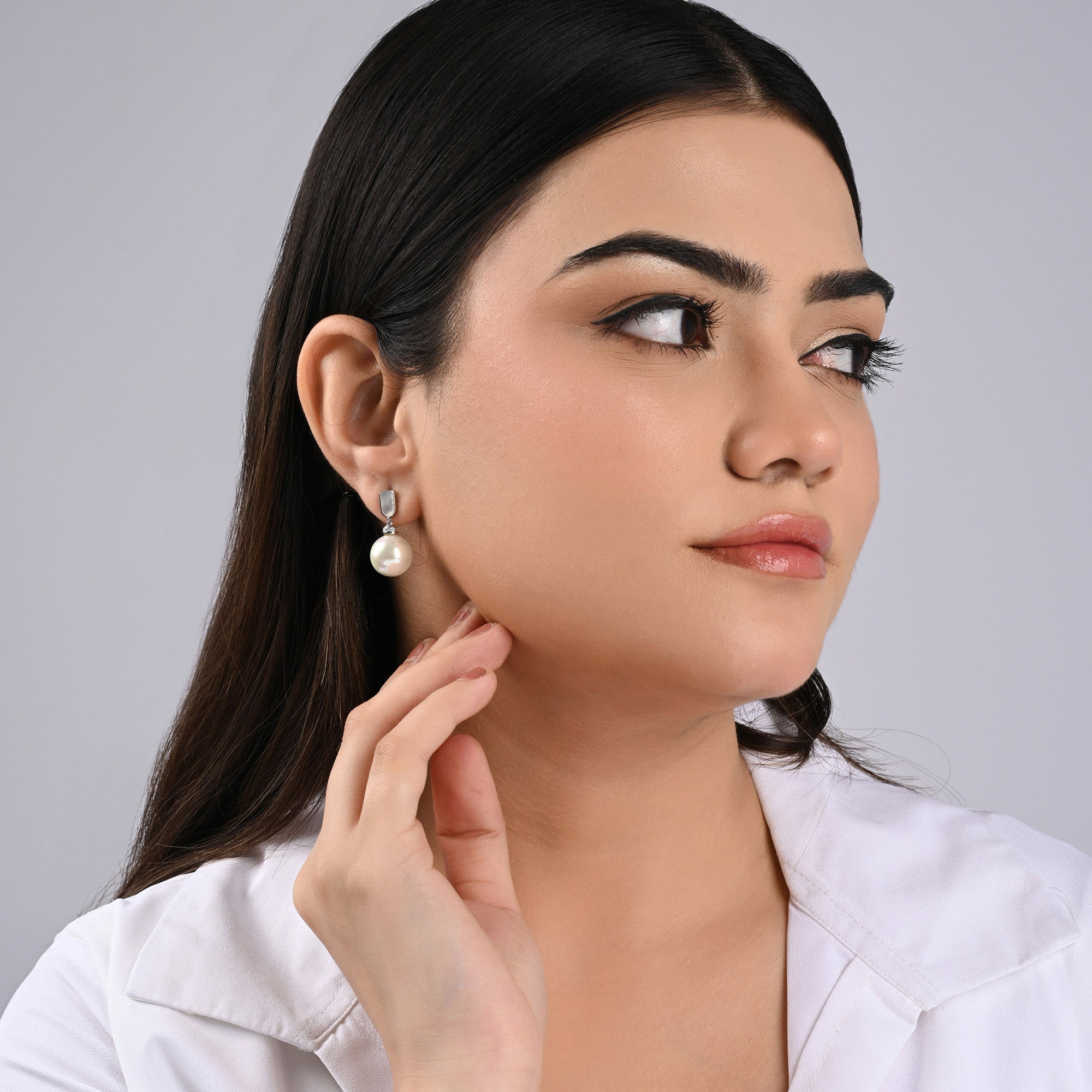 silver earring