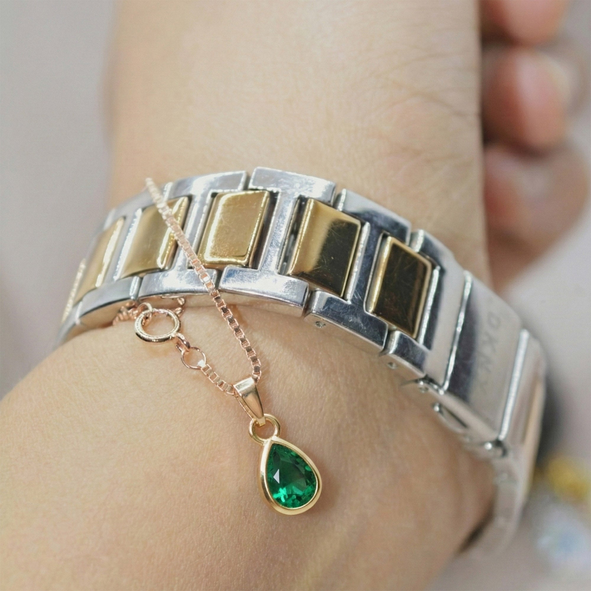 May Birthstone Charm