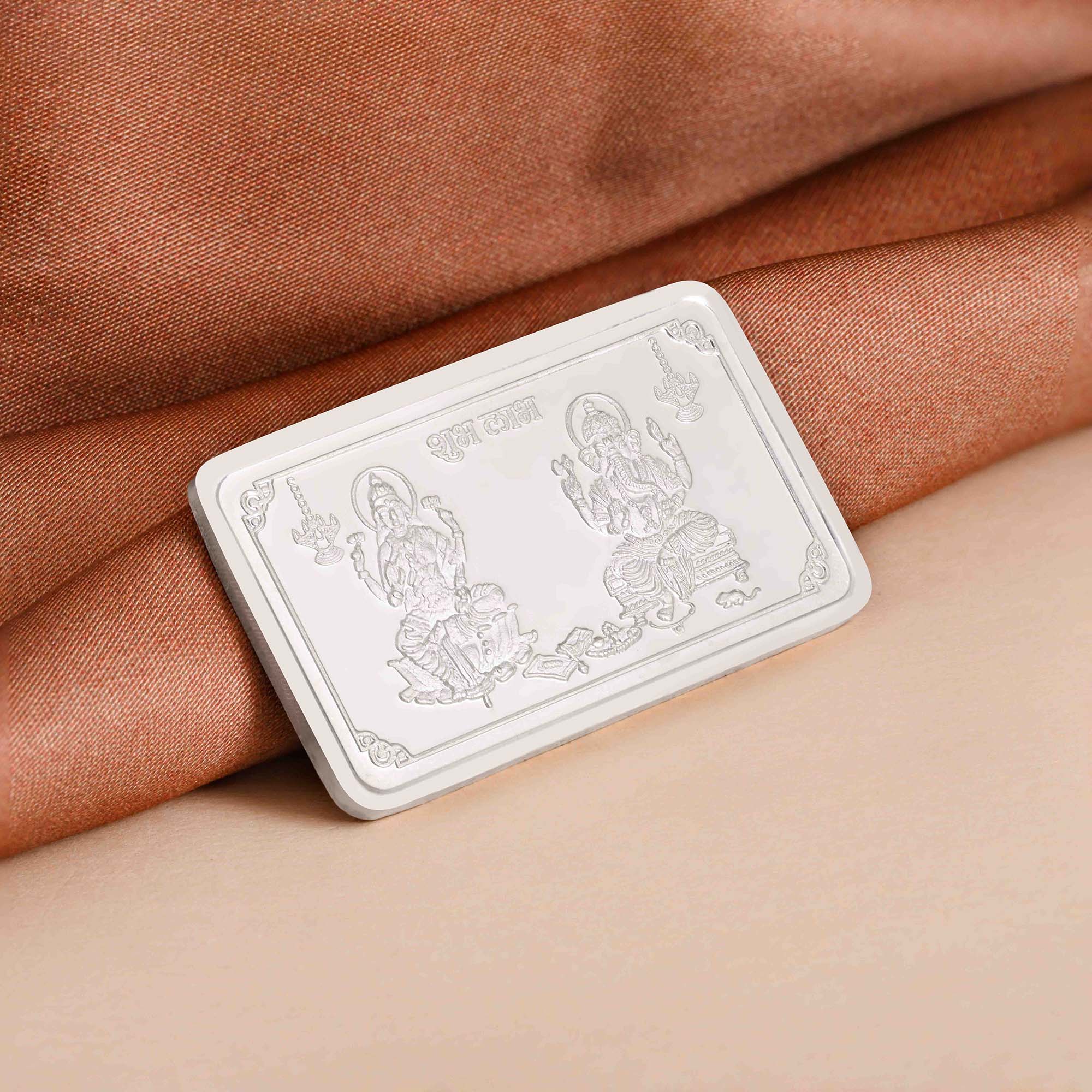 999 Silver 20g Ganesh and Laxmi Bar