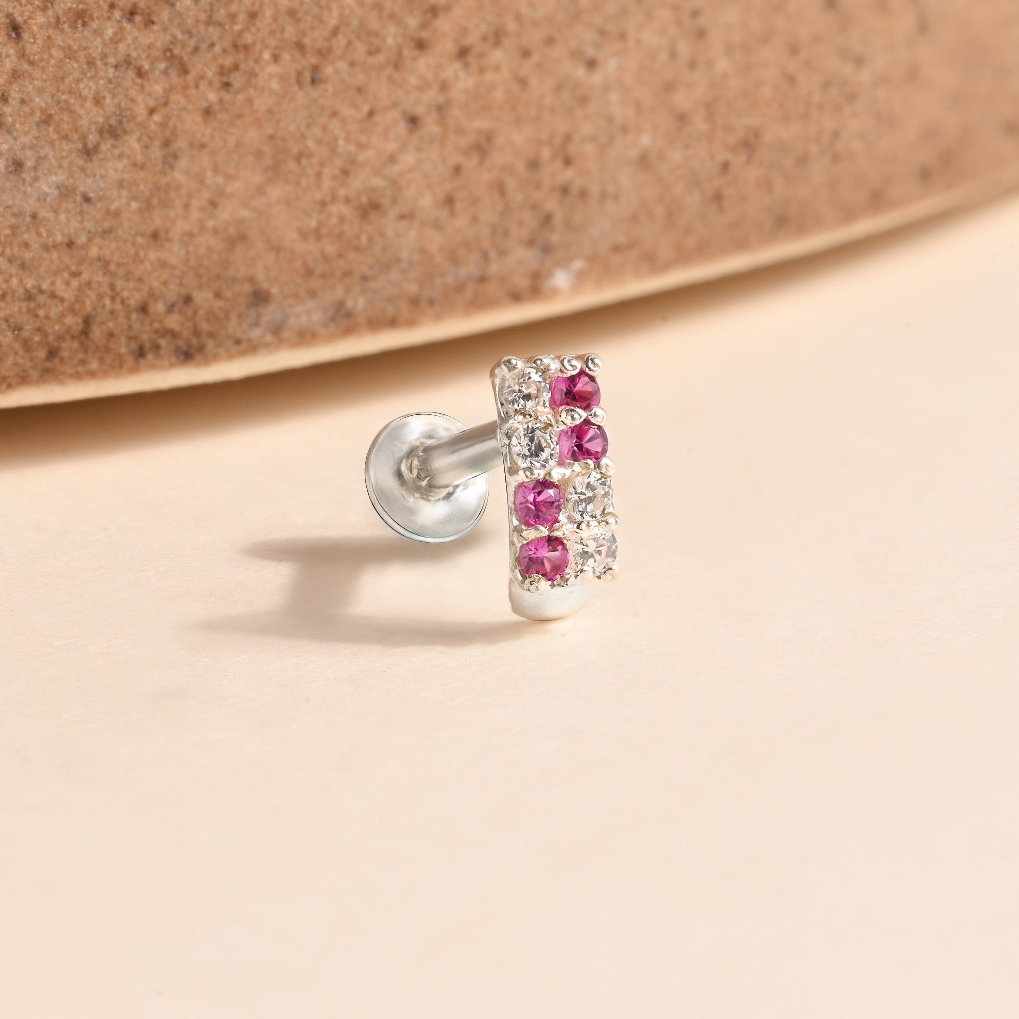 Radiant Silver Nose Pin