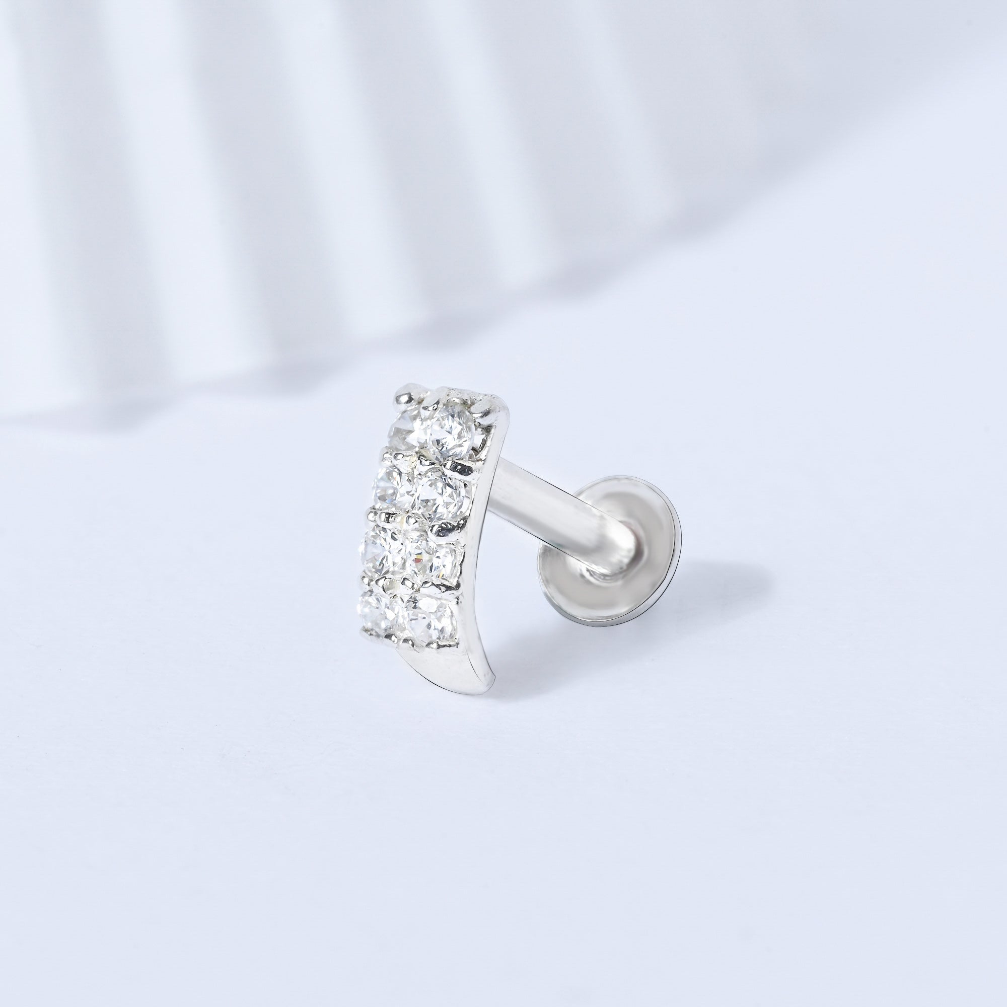 Radiant Silver Nose Pin