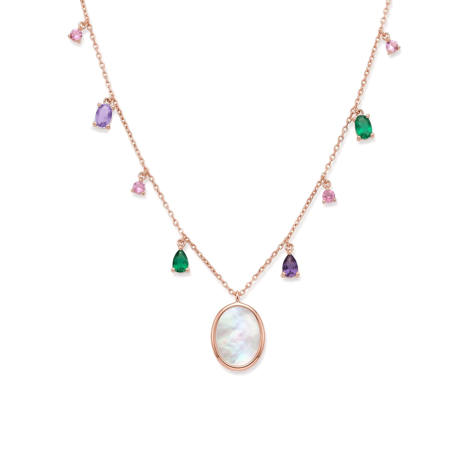 Mother Shell Drop Necklace
