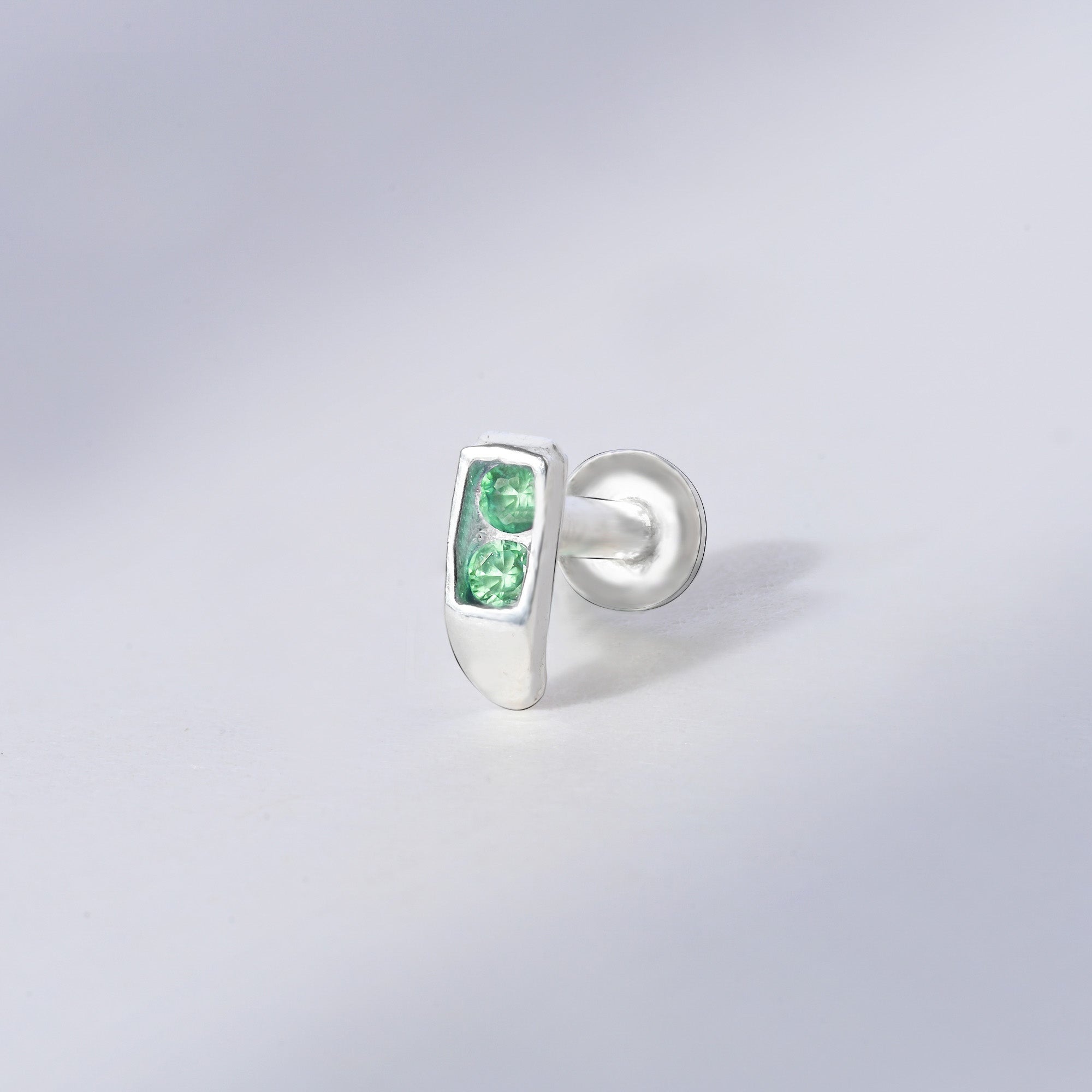 Classic Bar Silver Nose Pin