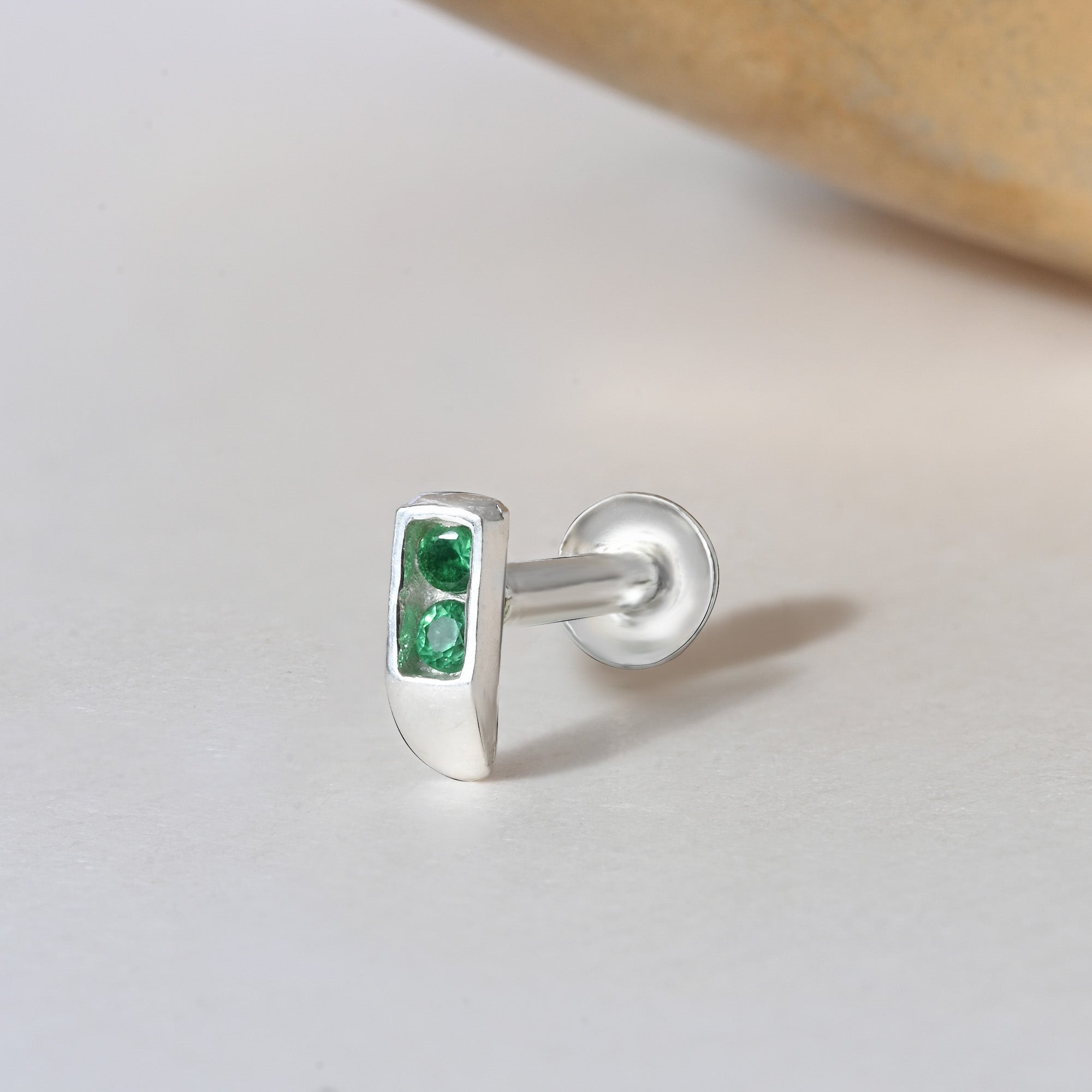 Classic Bar Silver Nose Pin